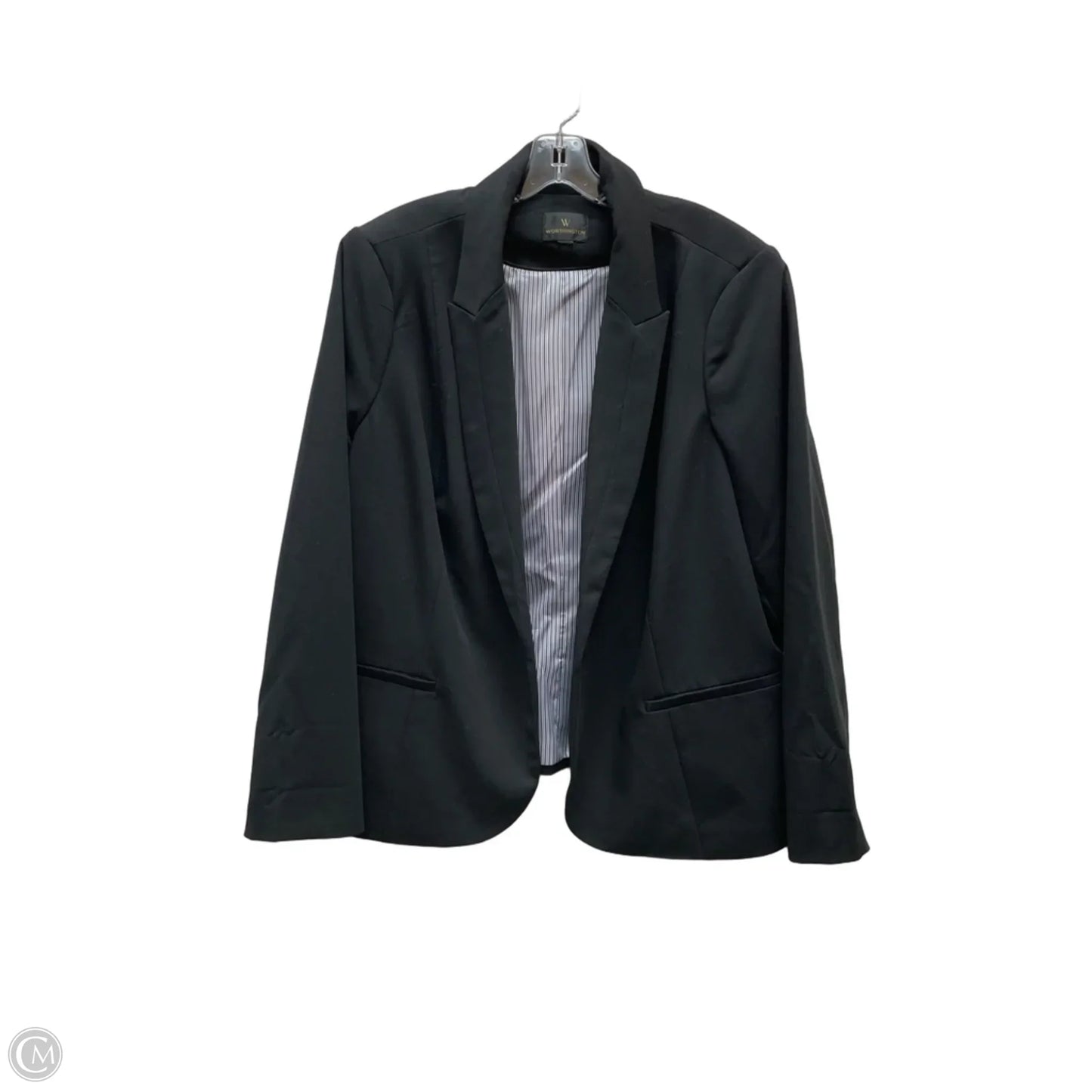 Blazer By Worthington In Black, Size: 2x