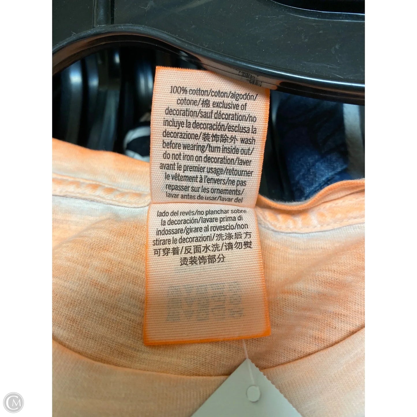 Top Short Sleeve By Pink In Orange, Size: Xs