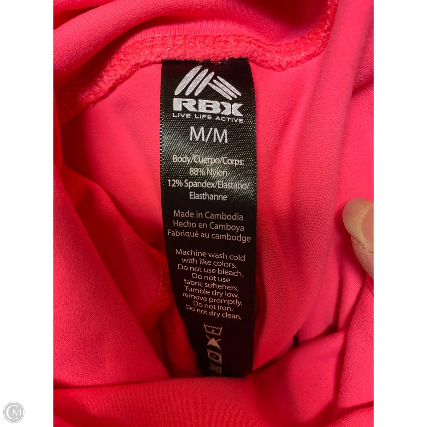 Athletic Leggings By Rbx In Pink, Size: M