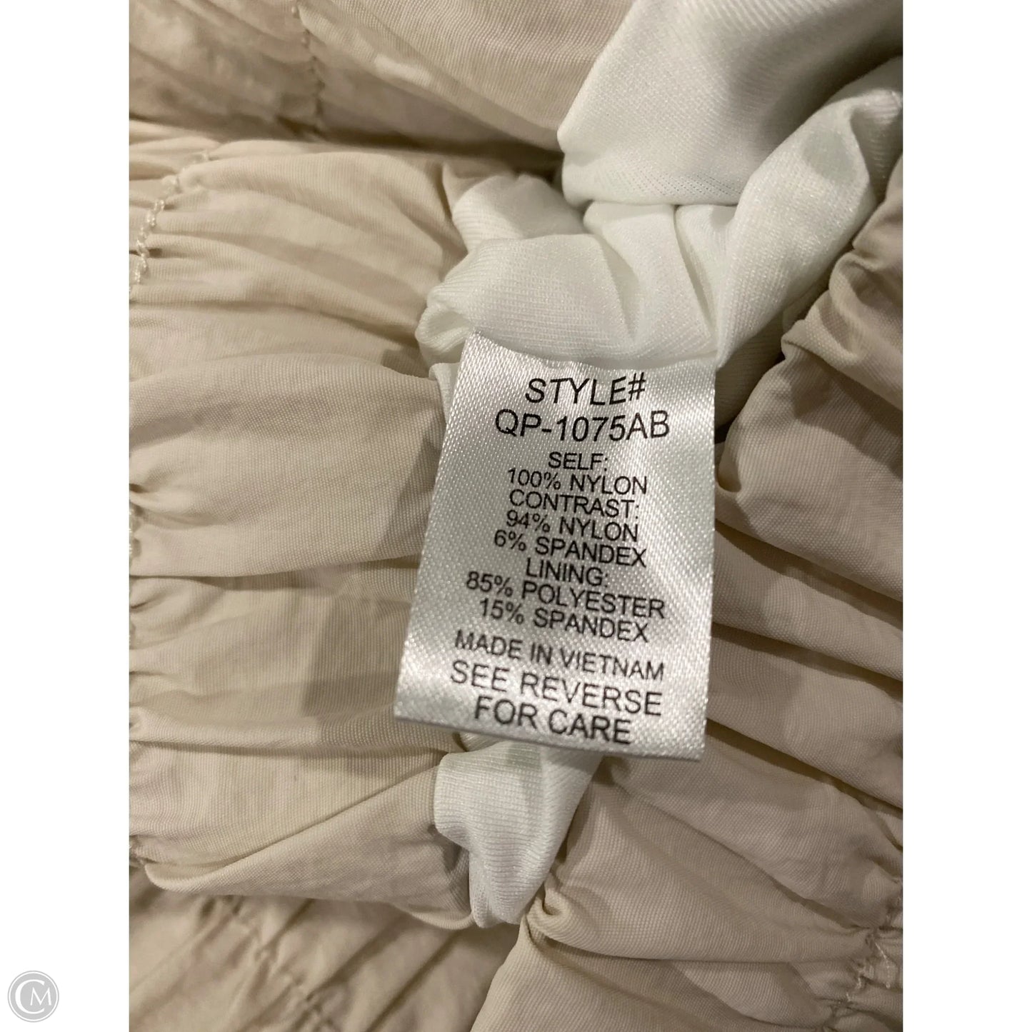 Athletic Shorts By Zenana Outfitters In Cream, Size: L