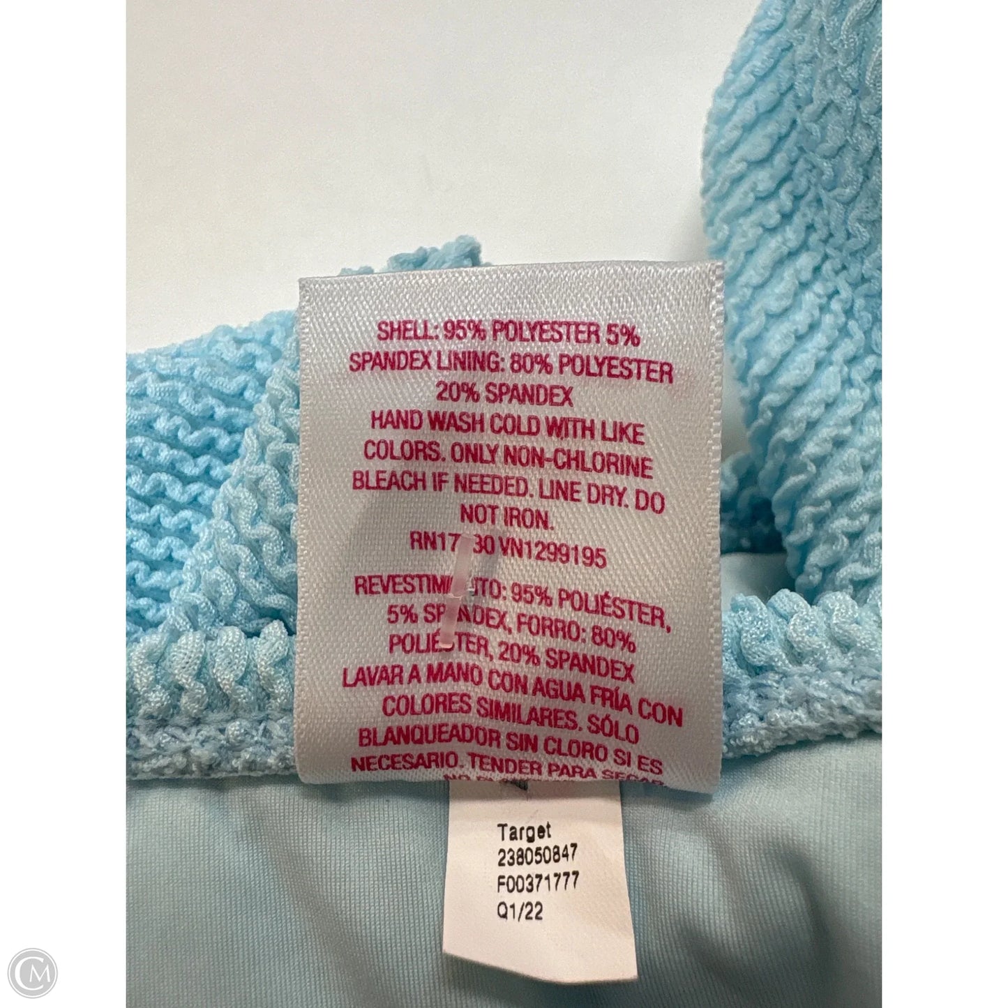 Swimsuit 2pc By Xhilaration In Blue, Size: Xl