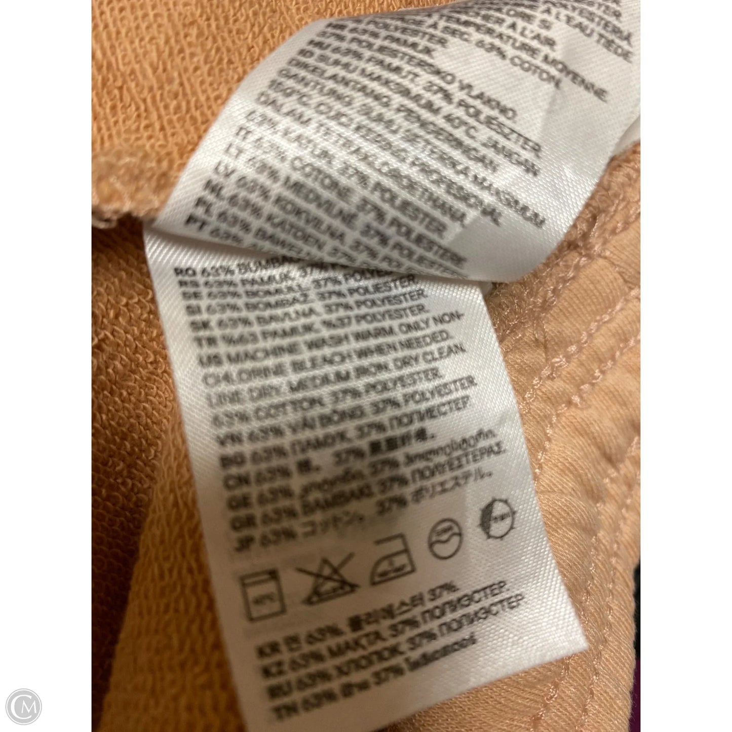 Shorts By H&m In Peach, Size: Xl