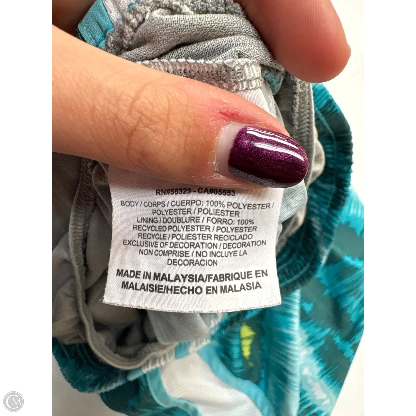 Athletic Shorts By Nike In Teal, Size: S