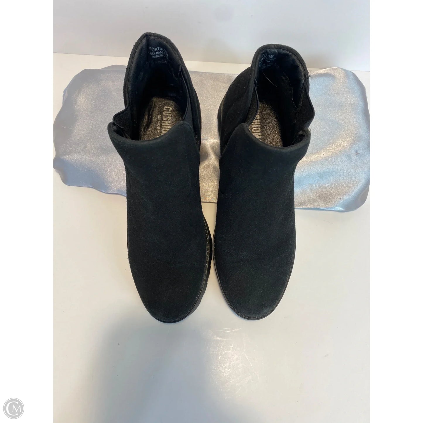 Boots Ankle Flats By Cushionaire In Black, Size: 9.5