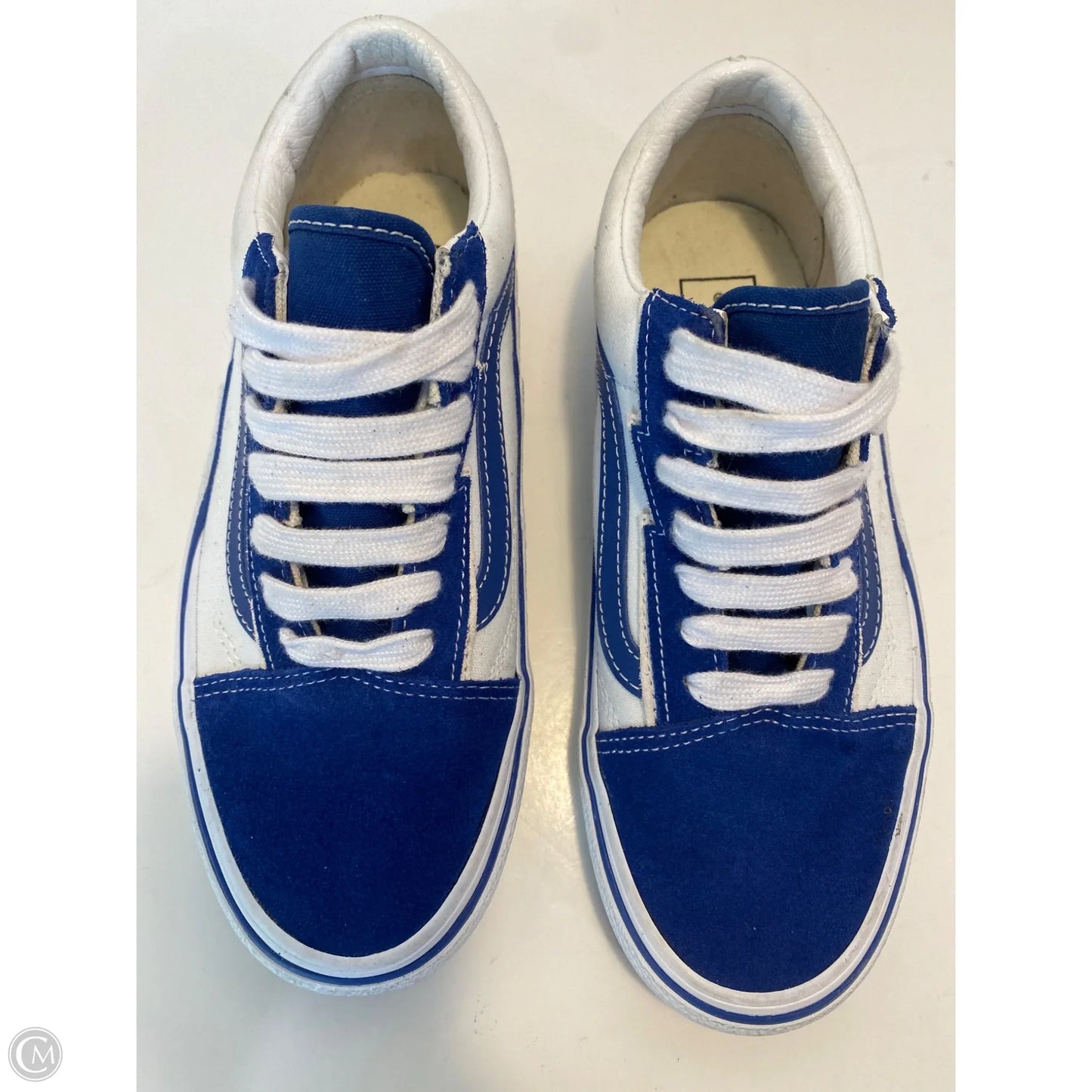 Shoes Sneakers By Vans In Blue, Size: 7