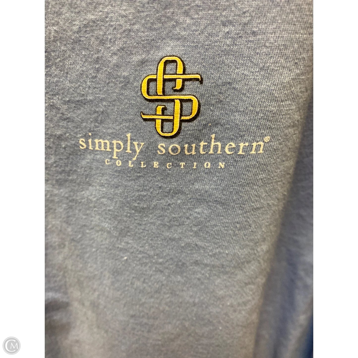 Top Long Sleeve By Simply Southern In Blue, Size: Xl
