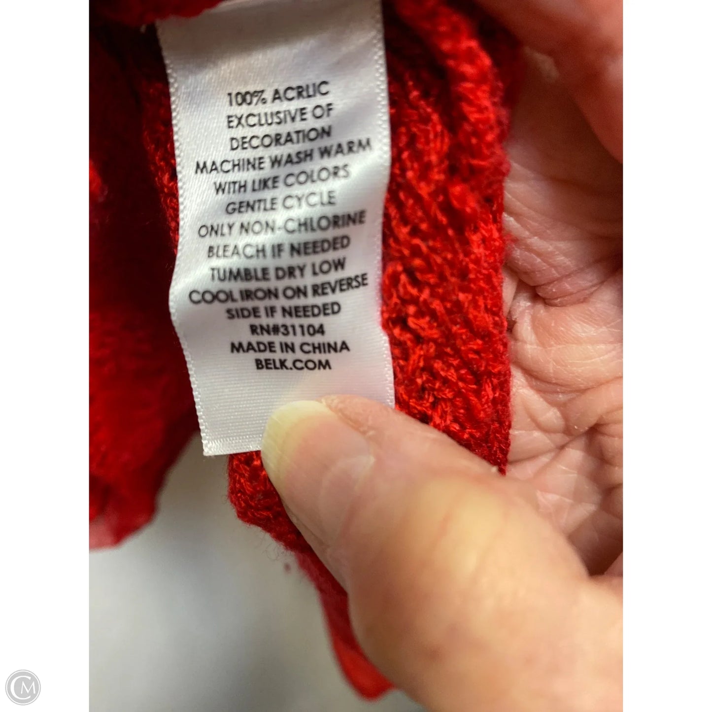 Sweater By Kim Rogers In Red, Size: 2x