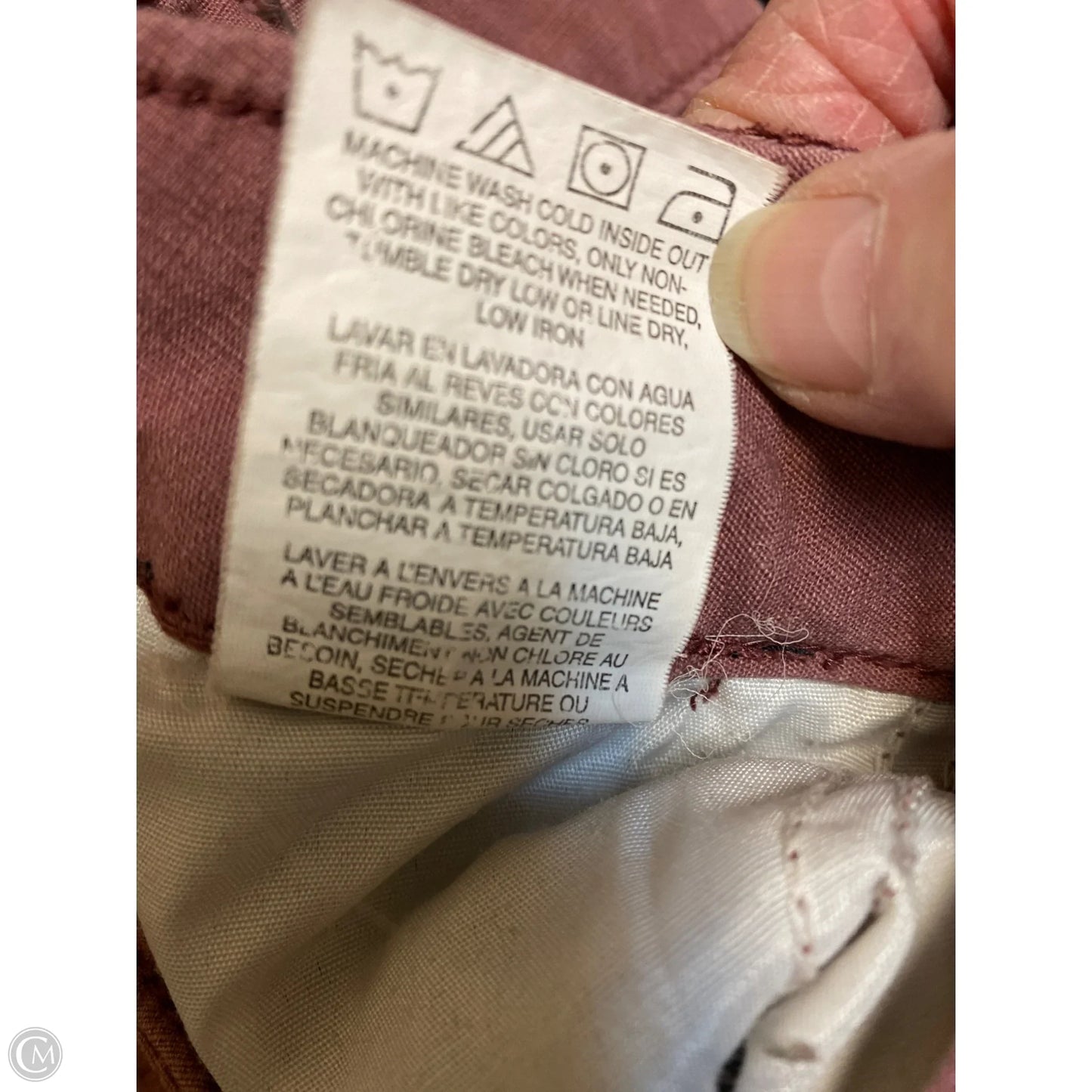 Shorts By Lee In Mauve, Size: 16