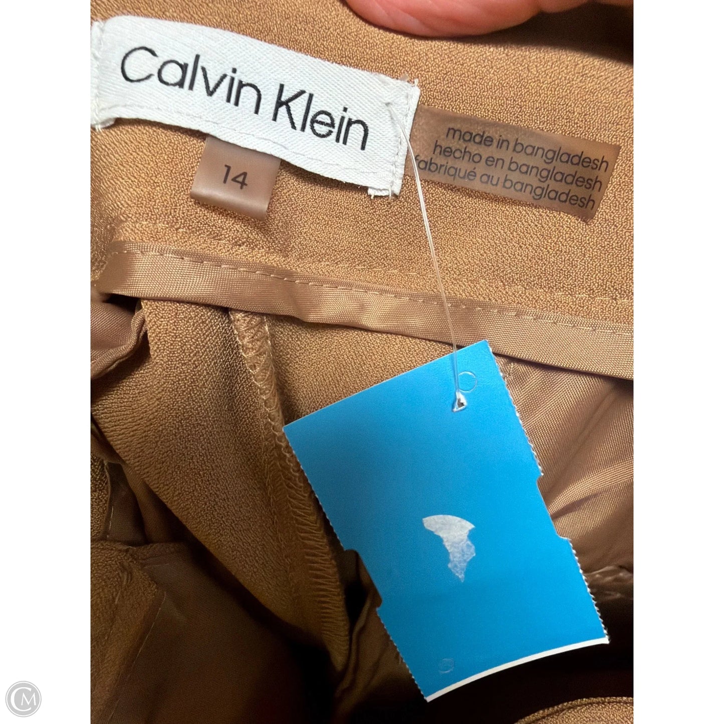 Pants Dress By Calvin Klein In Brown, Size: 14