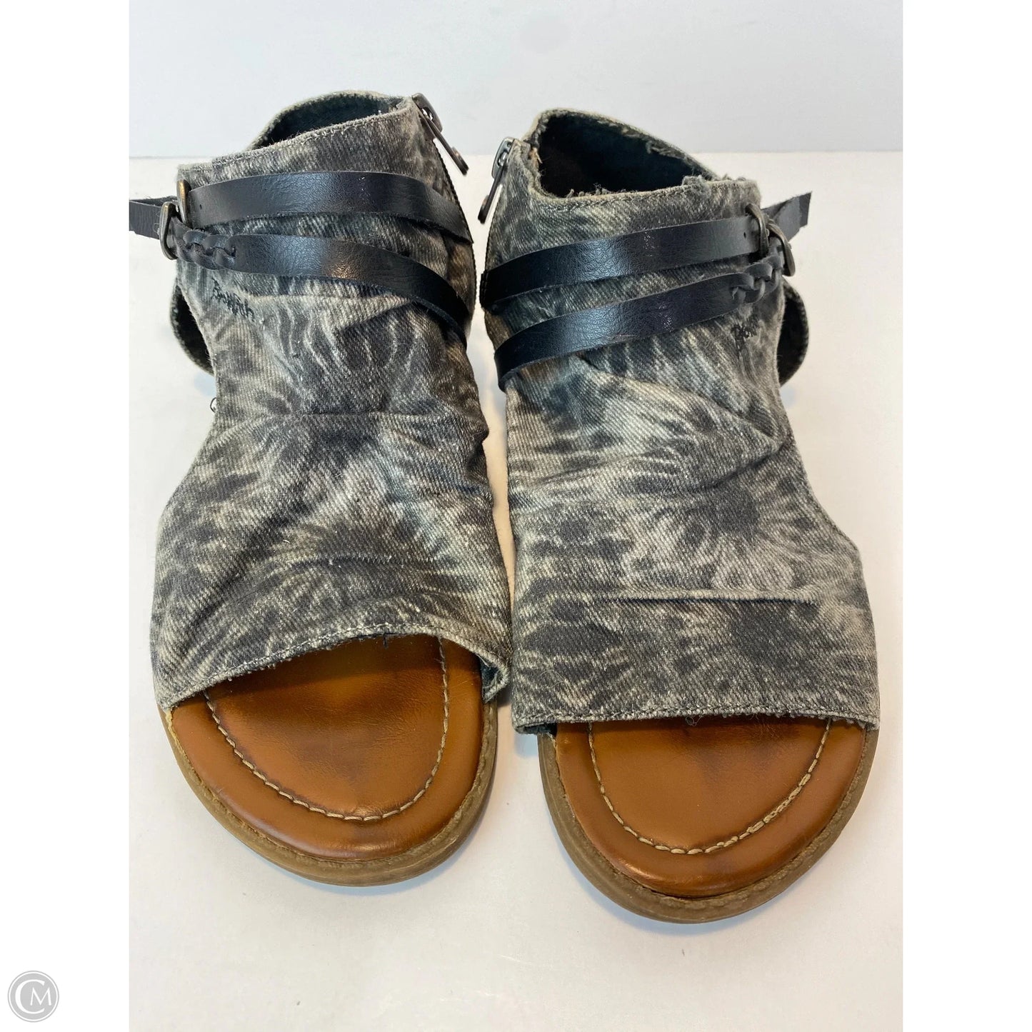 Sandals Flats By Blowfish In Grey, Size: 8.5