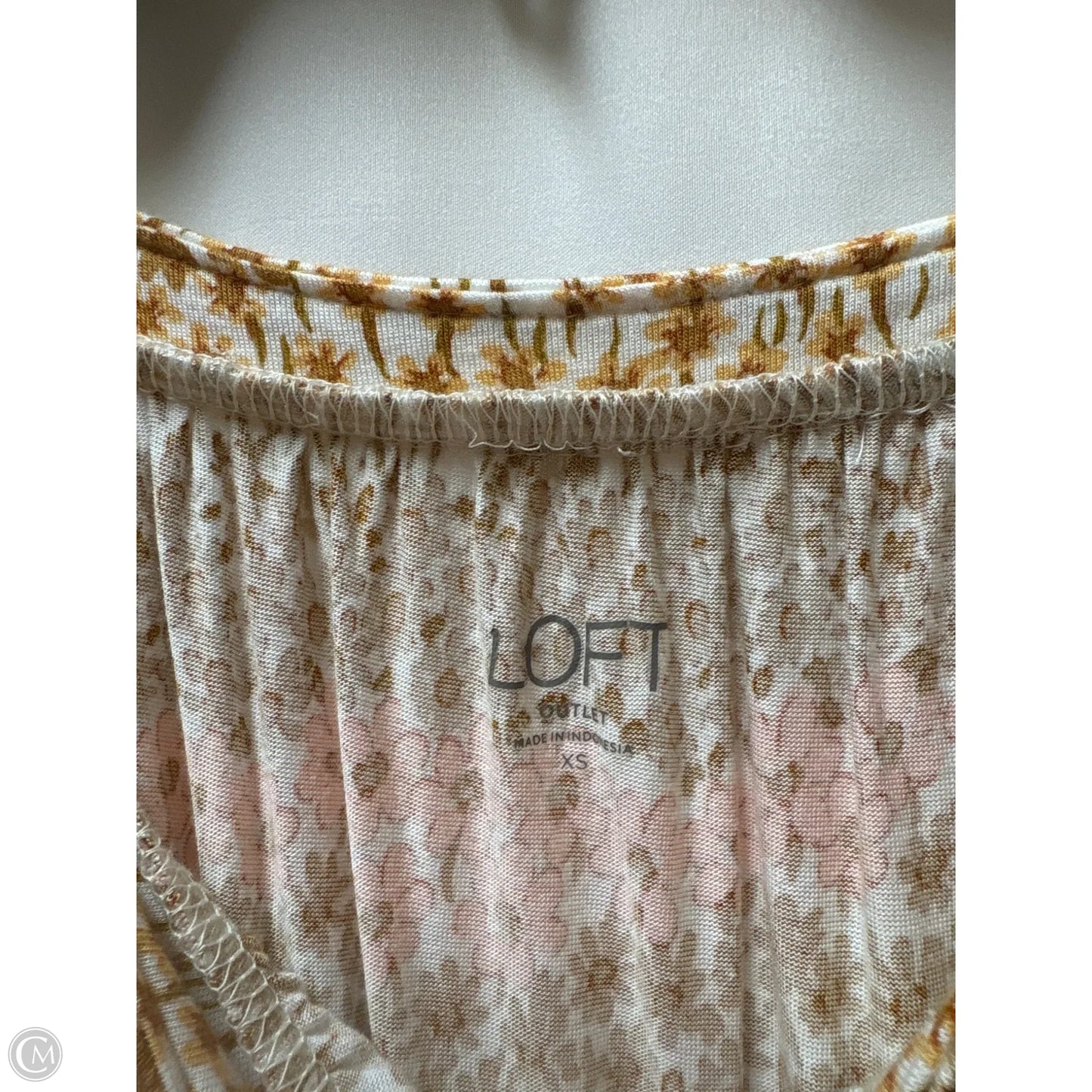 Top Sleeveless By Loft In Orange, Size: Xs