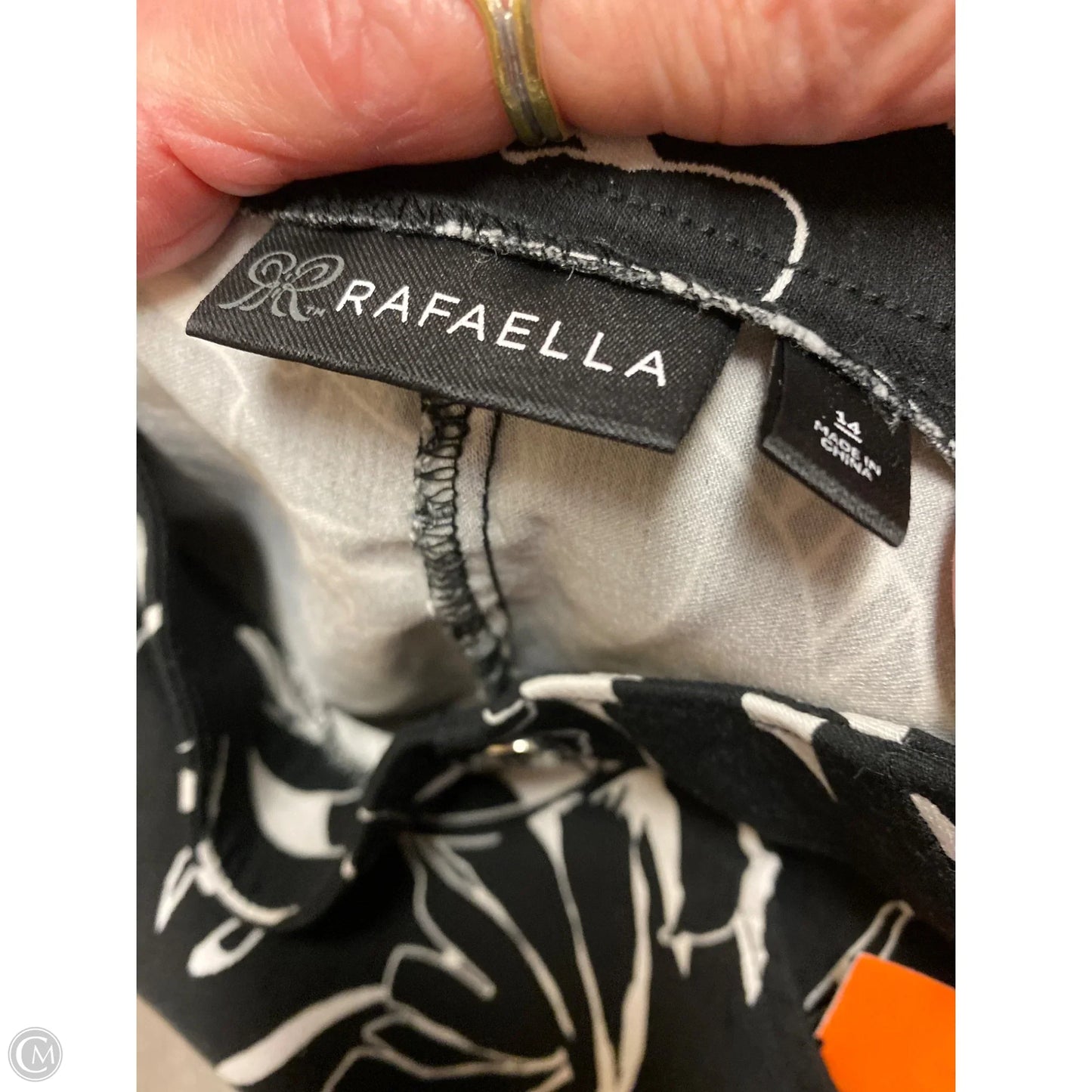 Shorts By Rafaella In Black & White, Size: 14