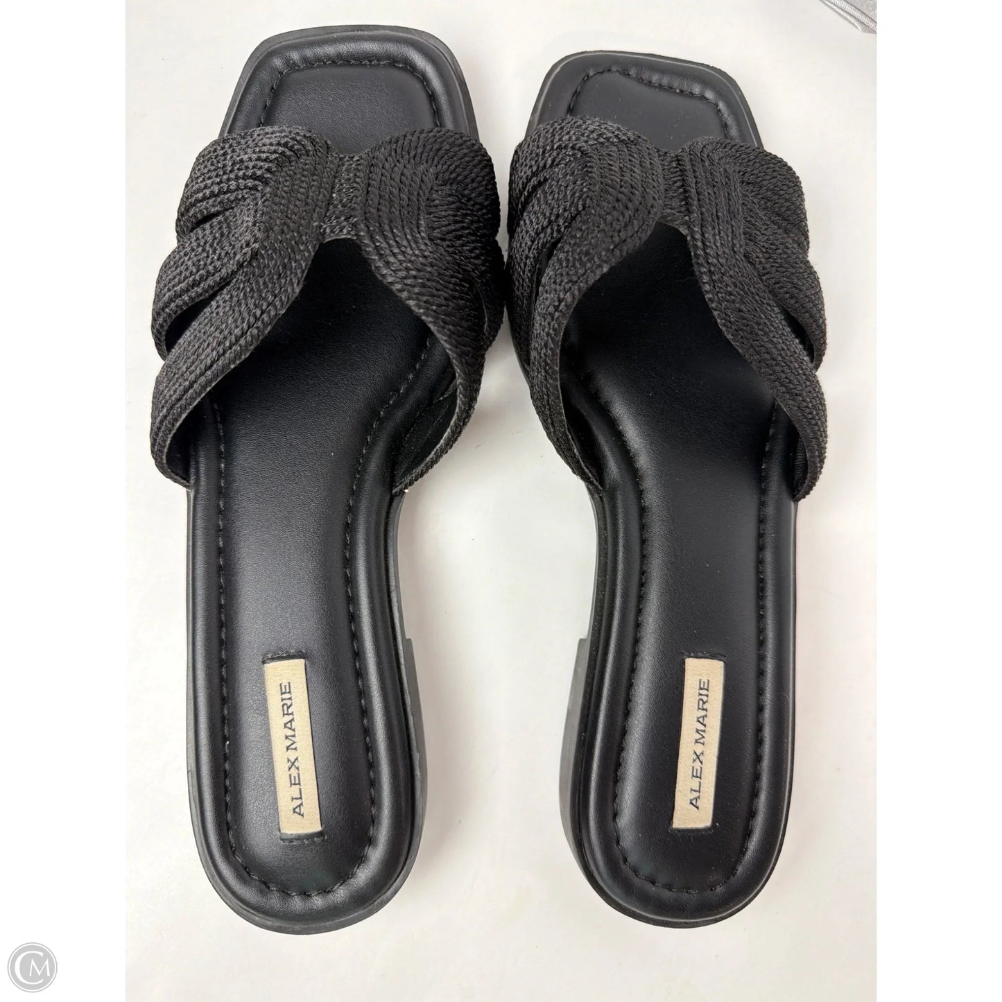 Sandals Flats By Alex Marie In Black, Size: 6.5