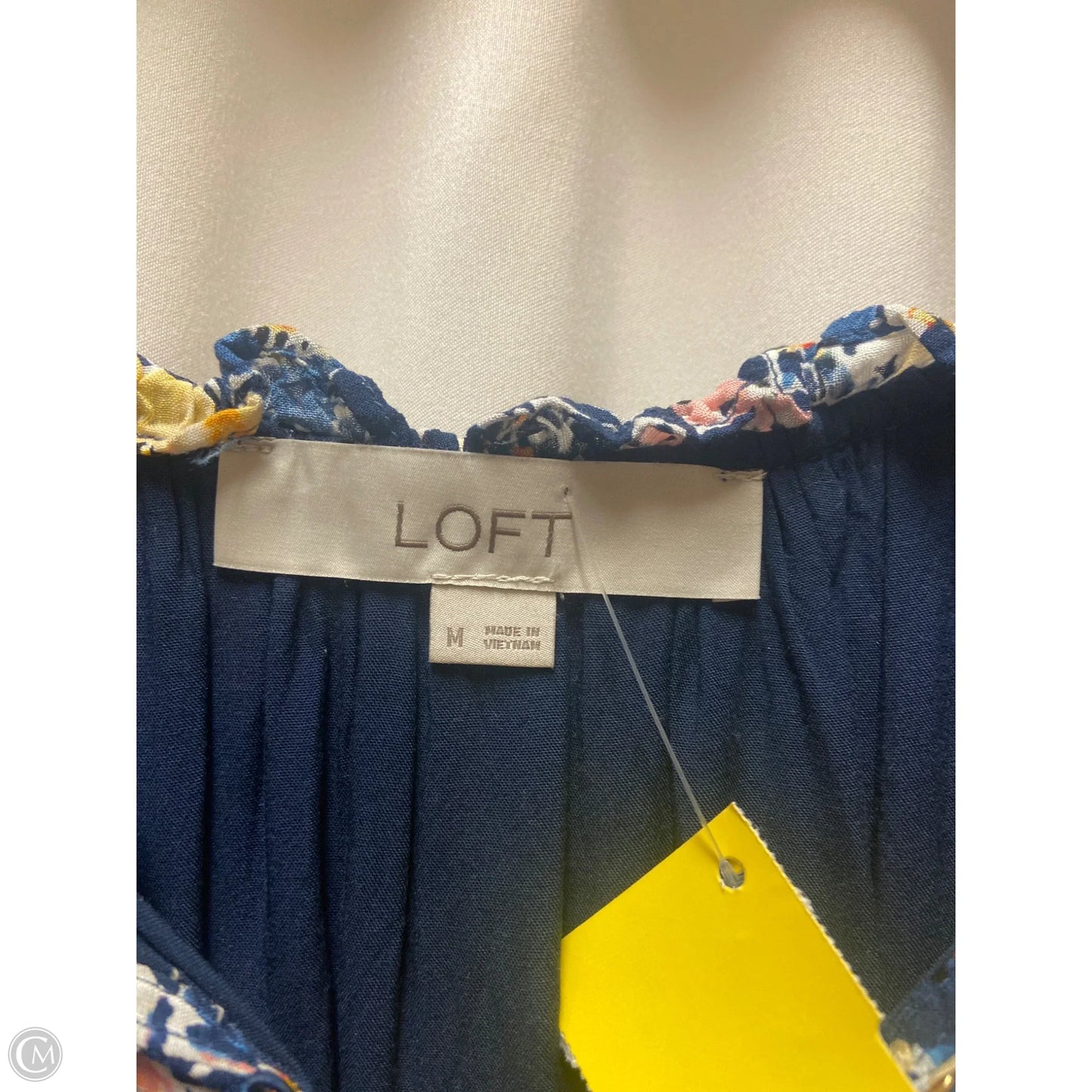 Top Sleeveless By Loft In Blue, Size: M