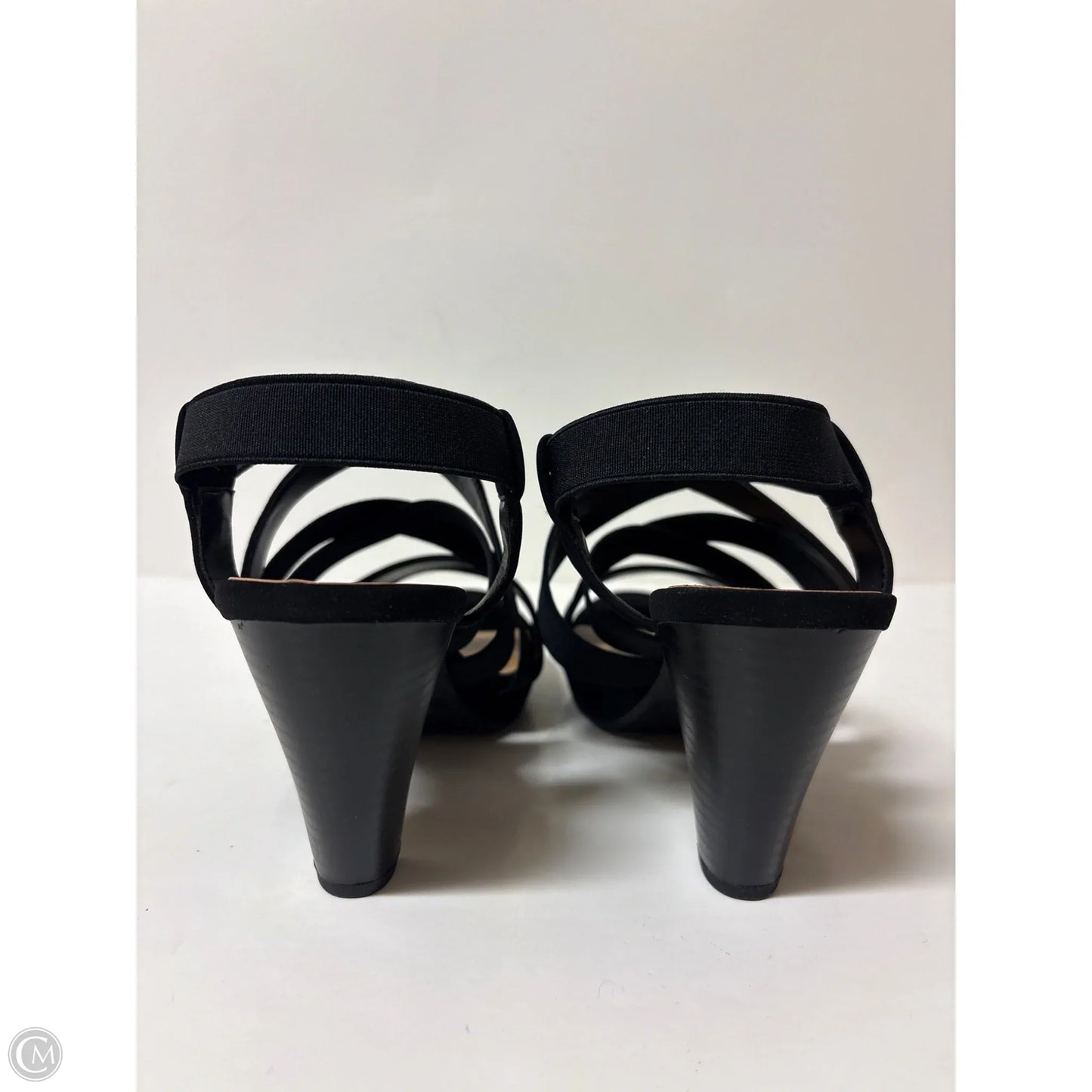 Shoes Heels Block By Solanz In Black, Size: 8.5