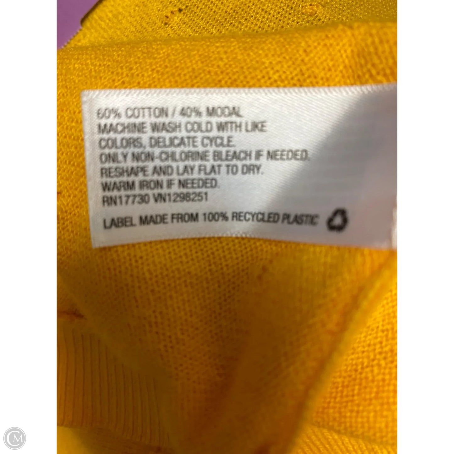 Cardigan By A New Day In Yellow, Size: M