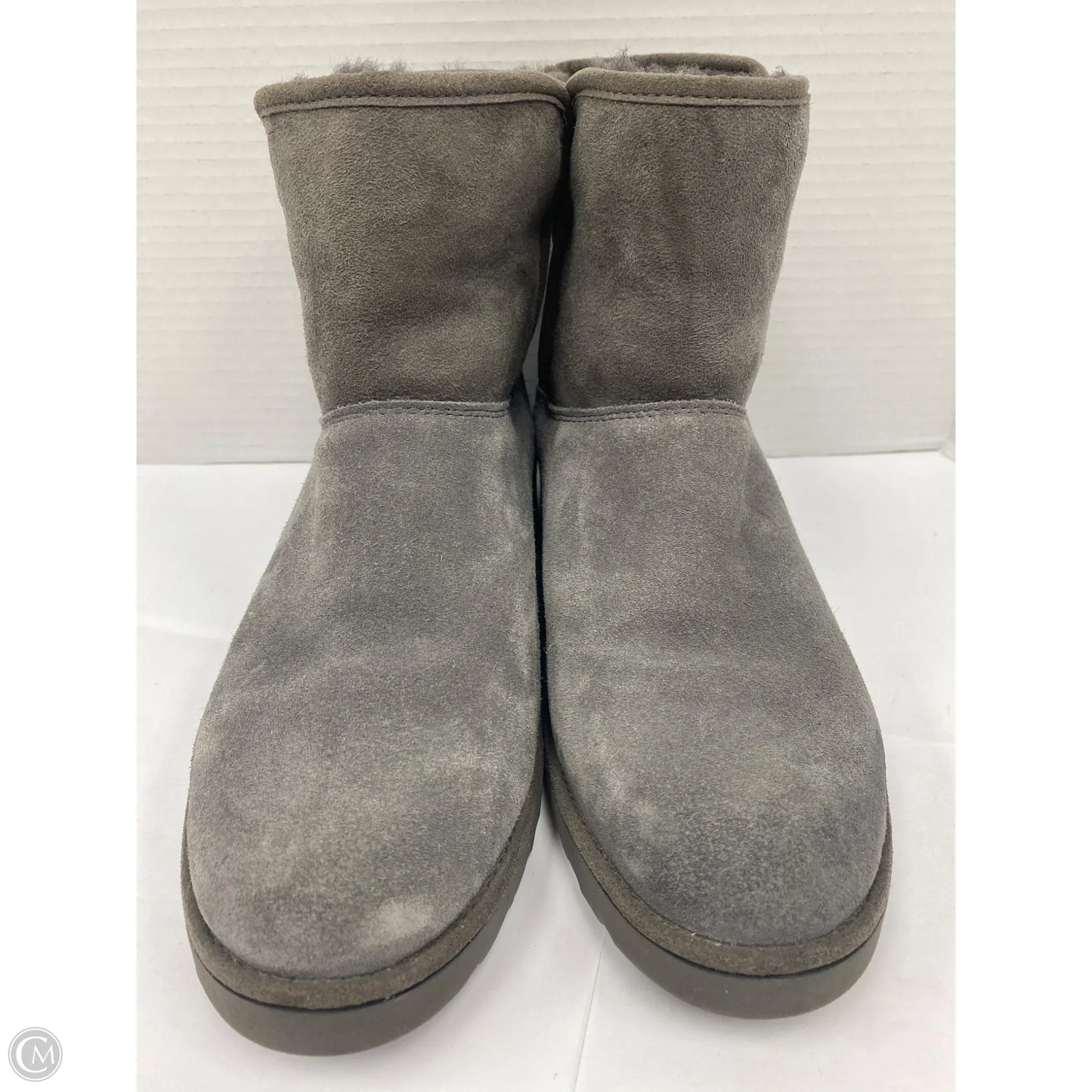 Boots Designer By Ugg In Grey, Size: 8.5