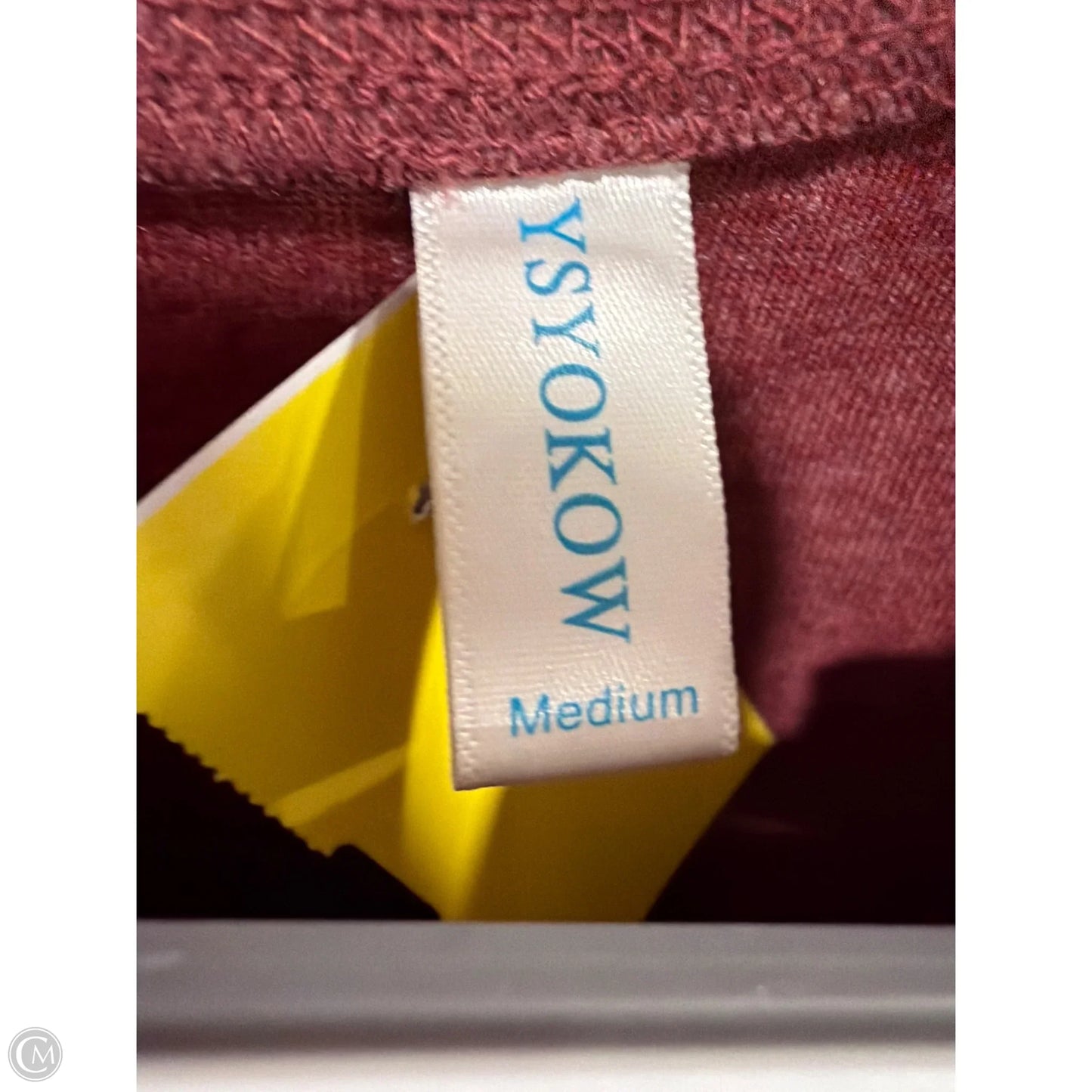 Top Long Sleeve By Clothes Mentor In Maroon, Size: M
