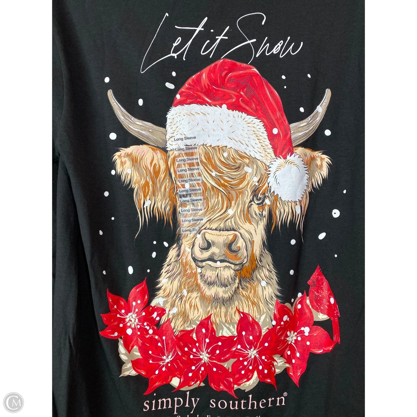 Top Long Sleeve By Simply Southern In Black, Size: S