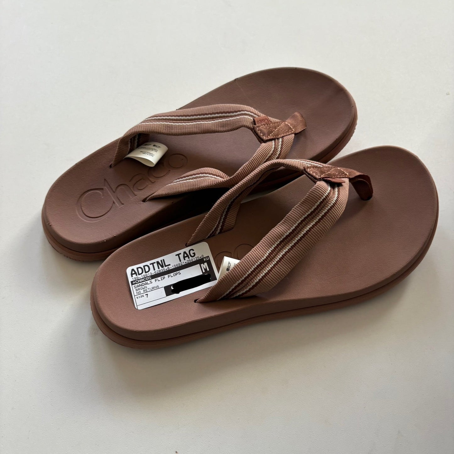 Sandals Flip Flops By Chacos In Brown, Size: 7