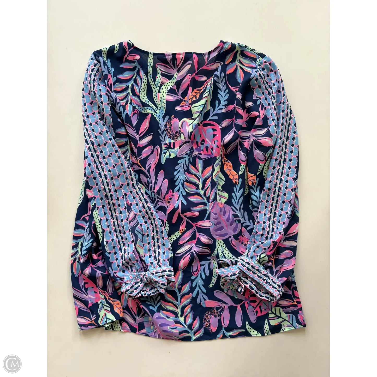 Top Long Sleeve Designer By Lilly Pulitzer In Multi-colored, Size: Xs
