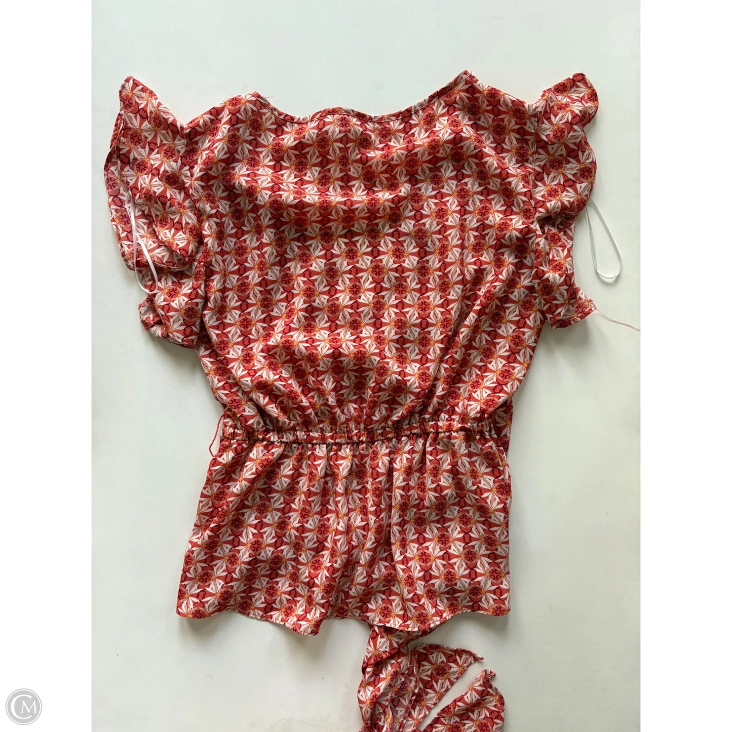 Blouse Short Sleeve By Max Studio In Orange, Size: S