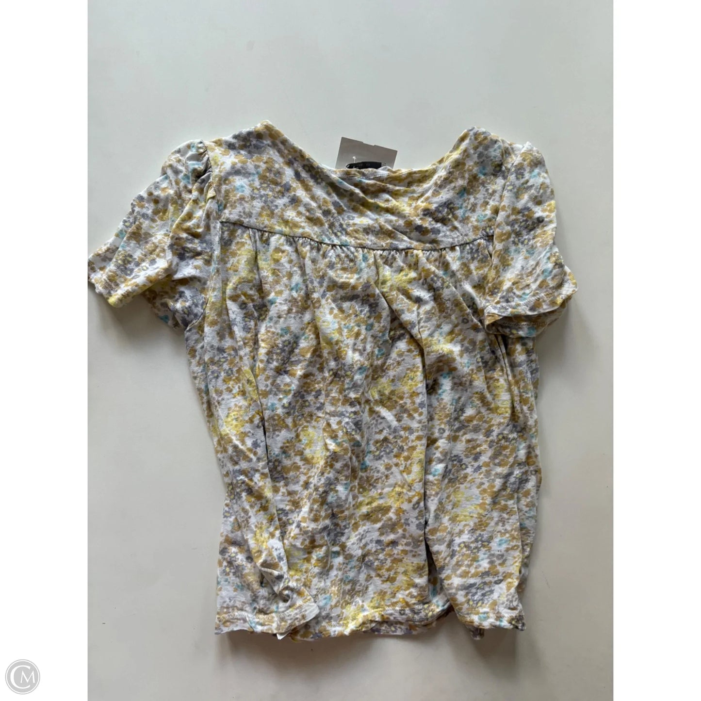 Top Short Sleeve By Lucky Brand In Floral Print, Size: S