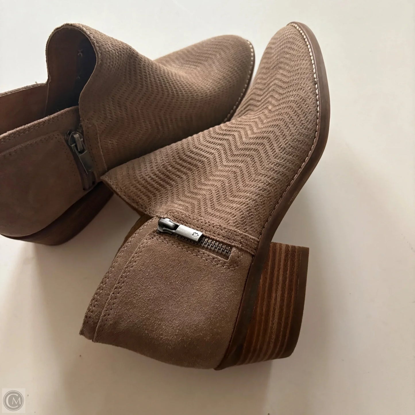 Boots Ankle Heels By Lucky Brand In Brown, Size: 9.5