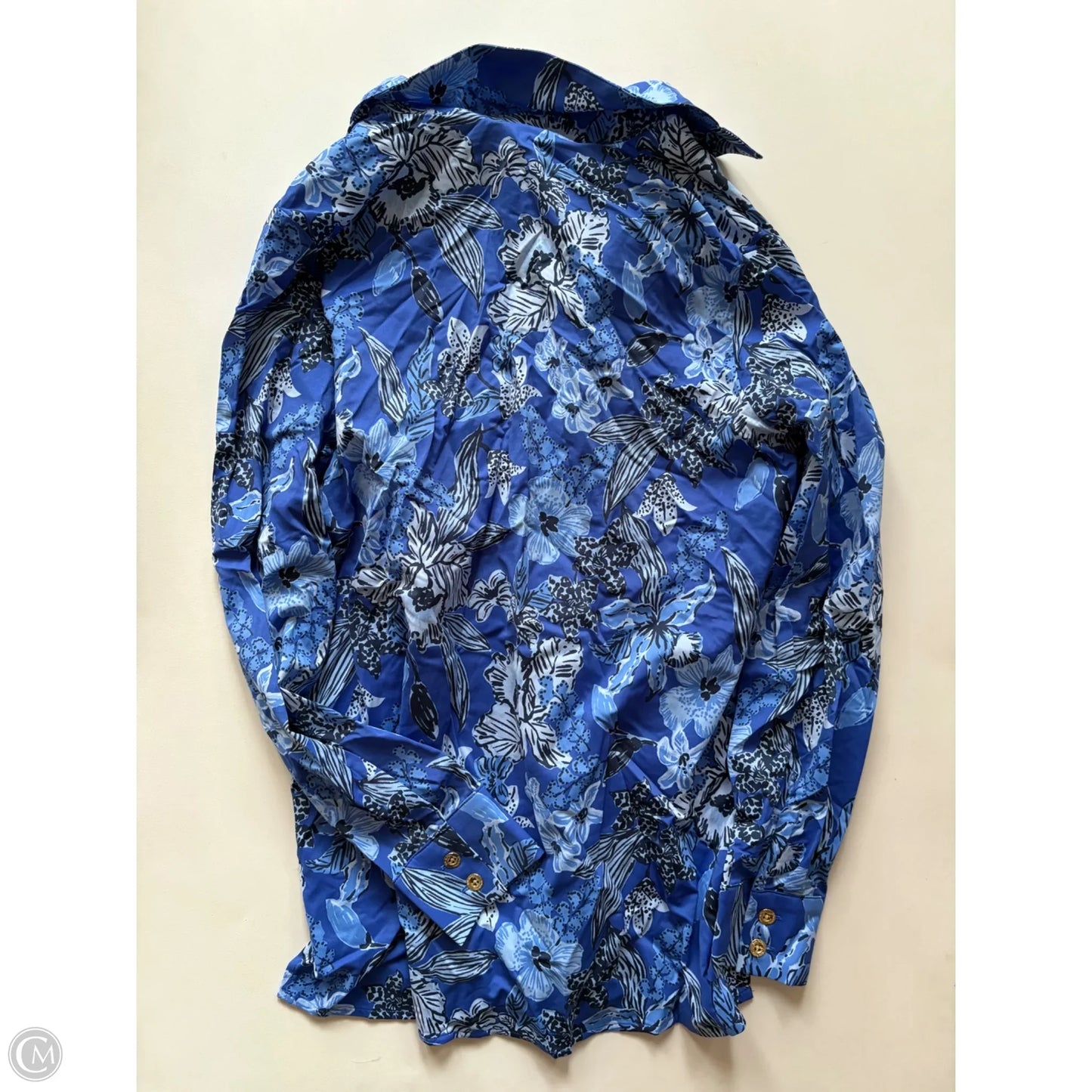 Top Long Sleeve Designer By Lilly Pulitzer In Blue, Size: Xs