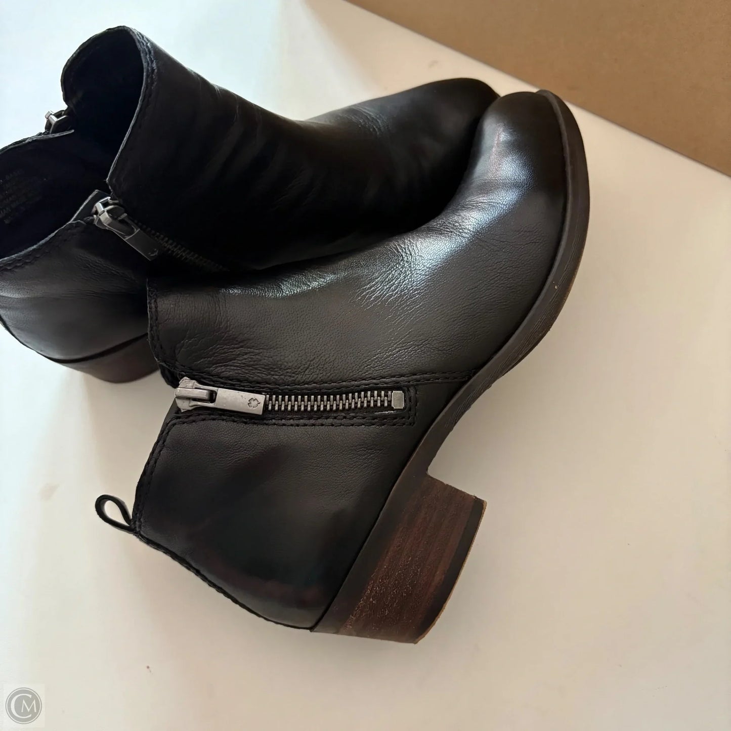 Boots Ankle Heels By Lucky Brand In Black, Size: 7