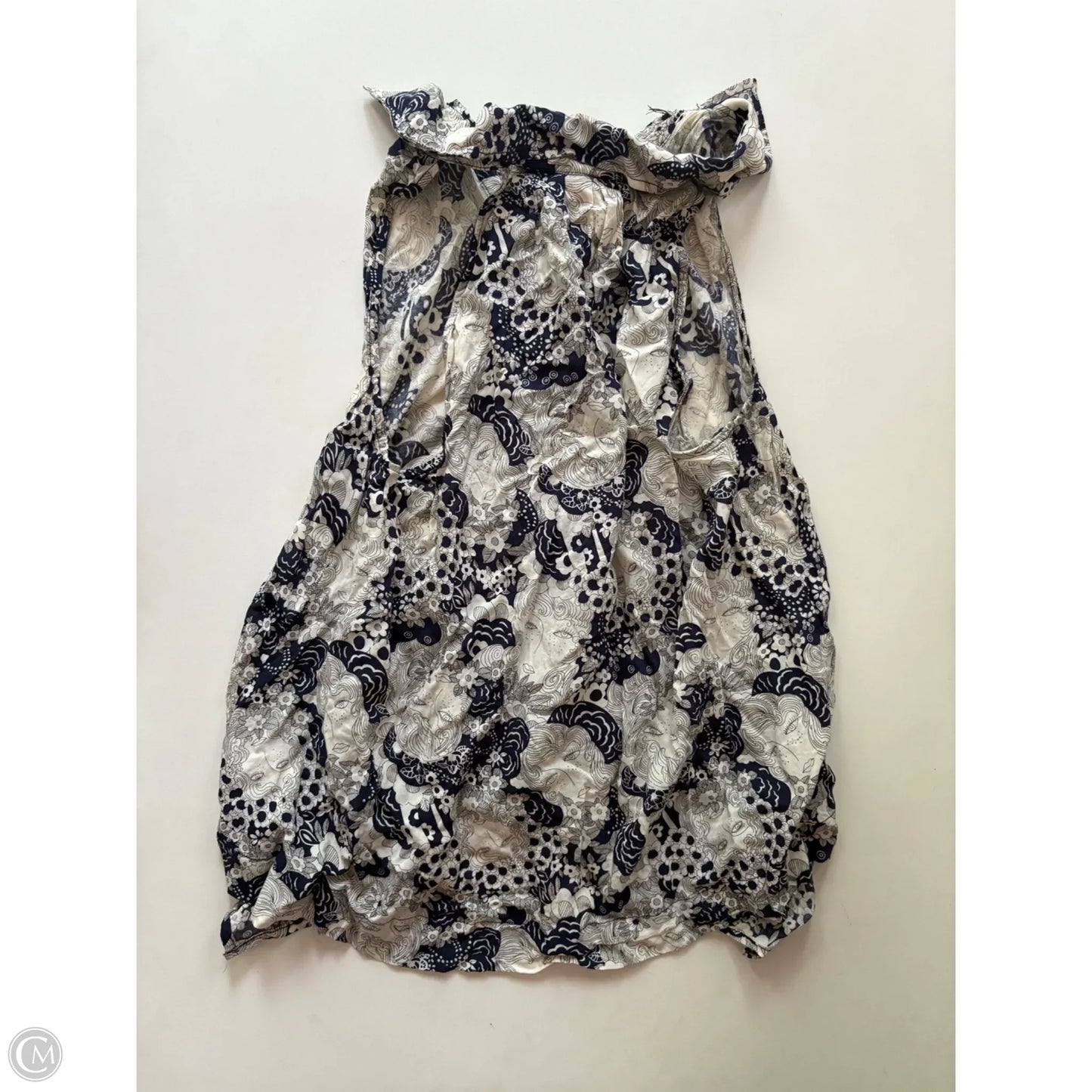 Top Sleeveless By Maeve In Blue & Cream, Size: S