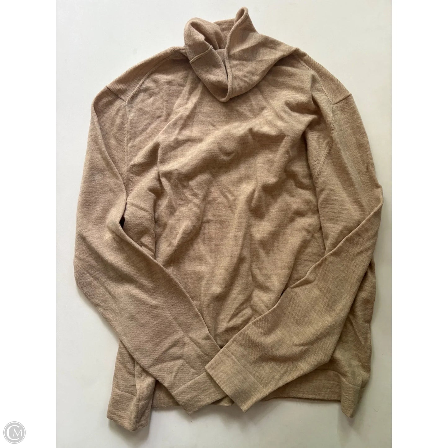 Sweater By Ellen Ashley In Tan, Size: 1x