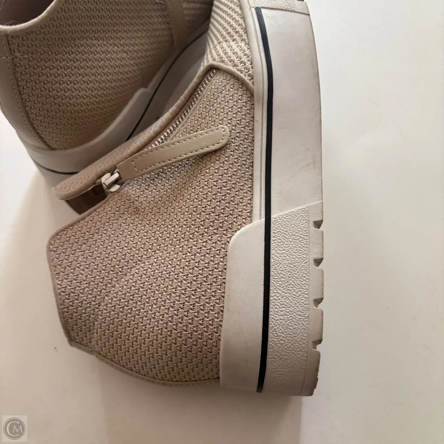 Boots Ankle Heels By Steve Madden In Cream, Size: 10