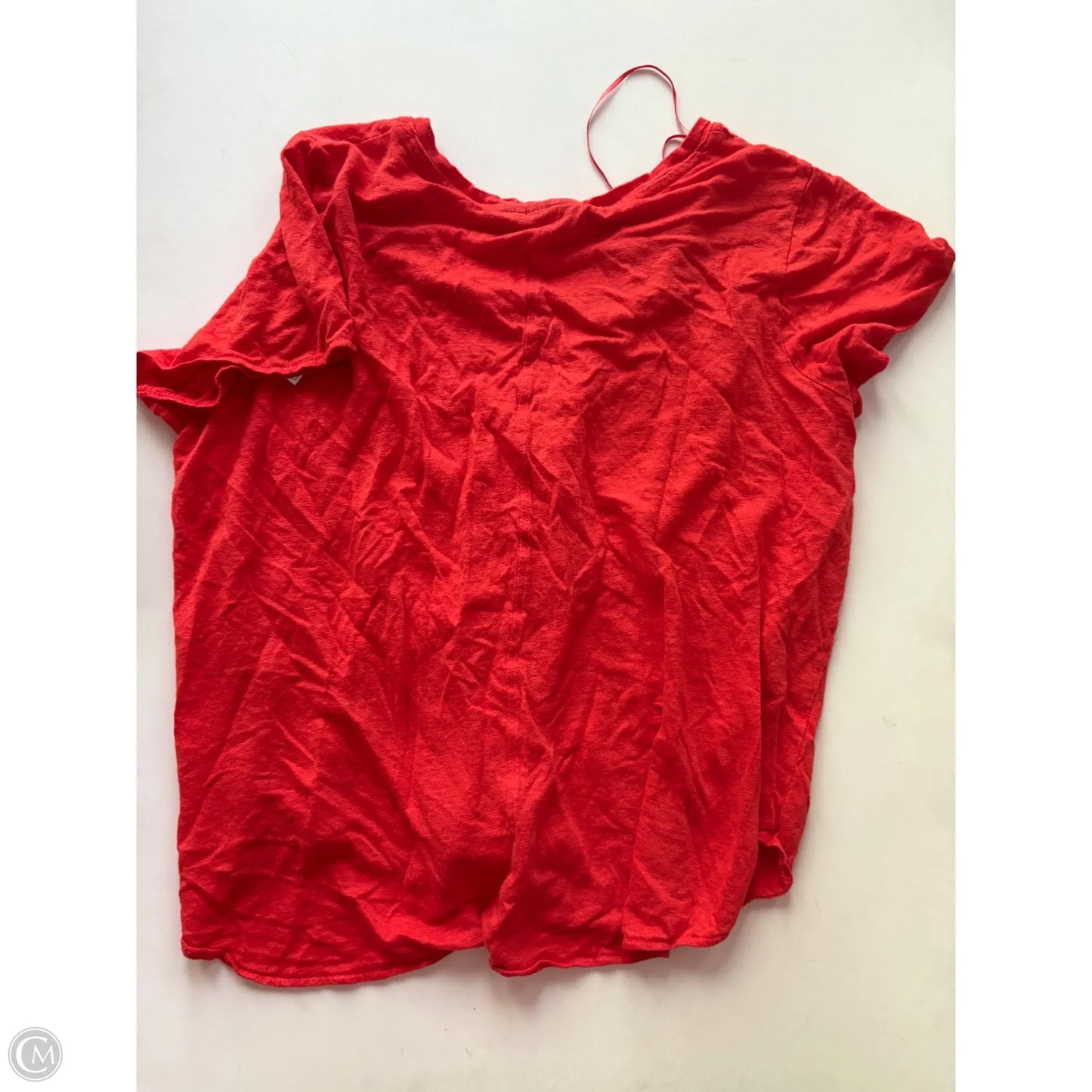 Top Short Sleeve By Tahari By Arthur Levine In Orange, Size: 2x