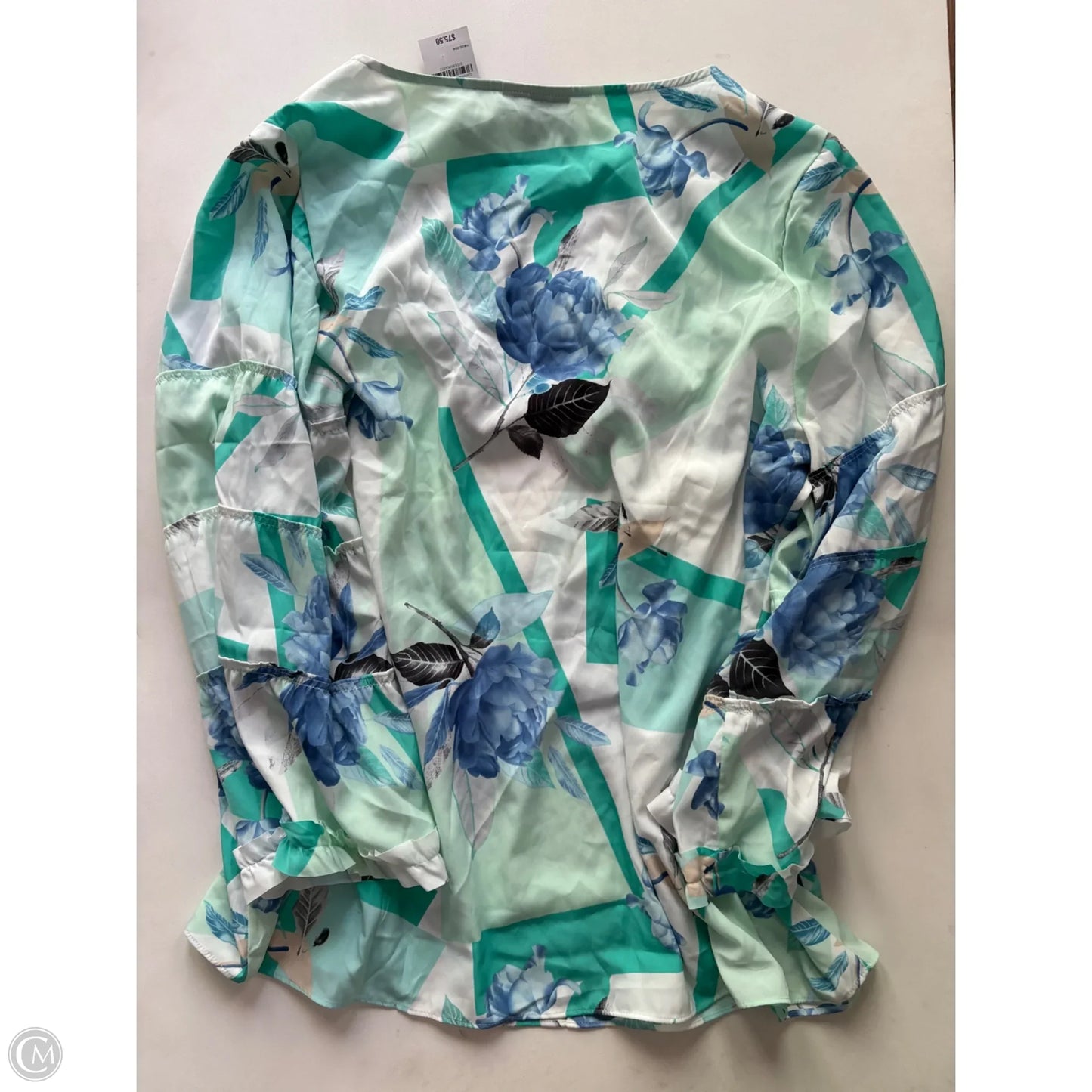 Blouse Long Sleeve By Alfani In Floral Print, Size: 2x