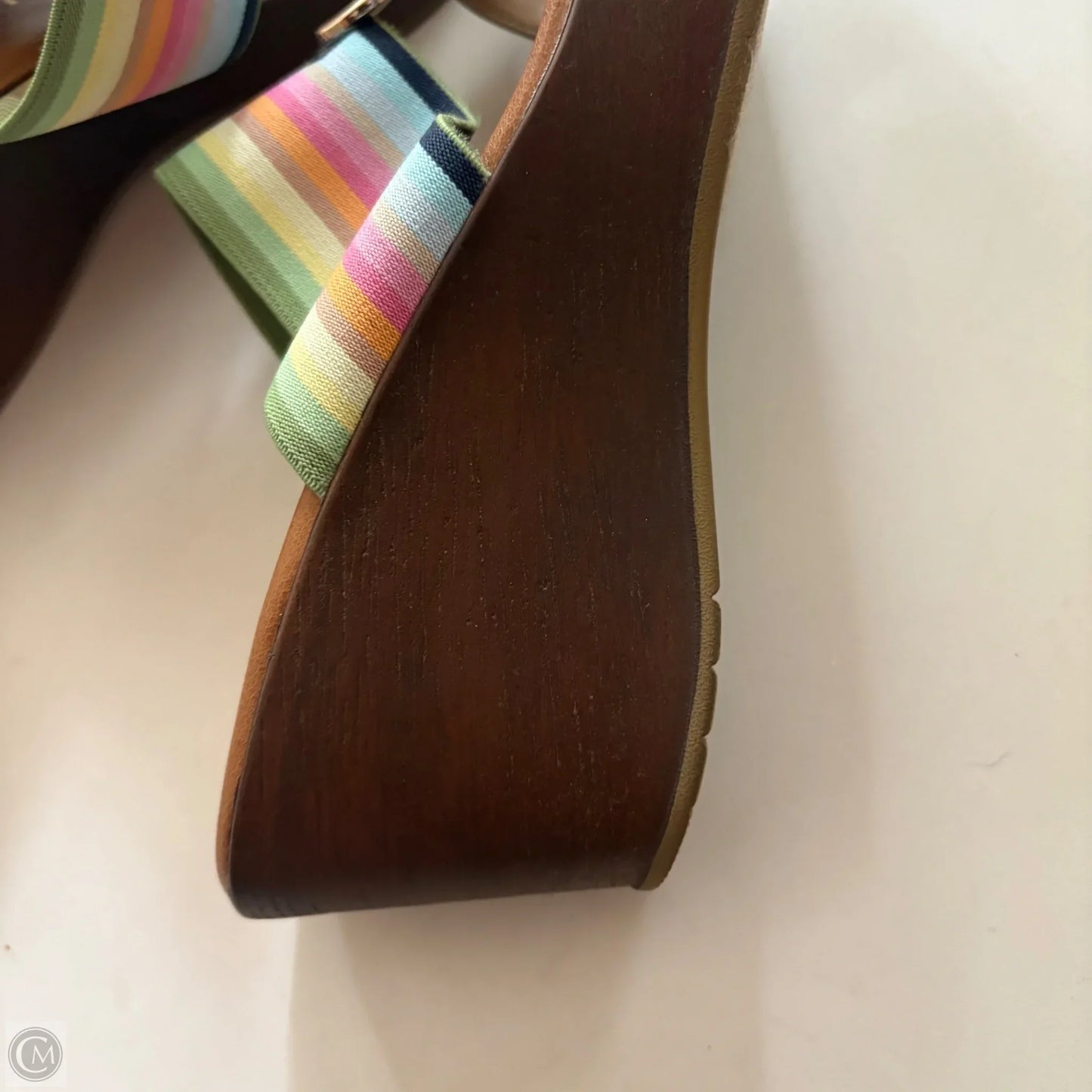 Sandals Heels Block By Anne Klein In Multi-colored, Size: 8.5