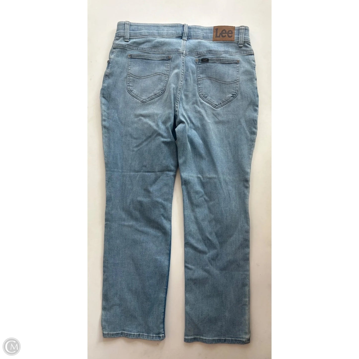 Jeans Straight By Lee In Blue, Size: 14