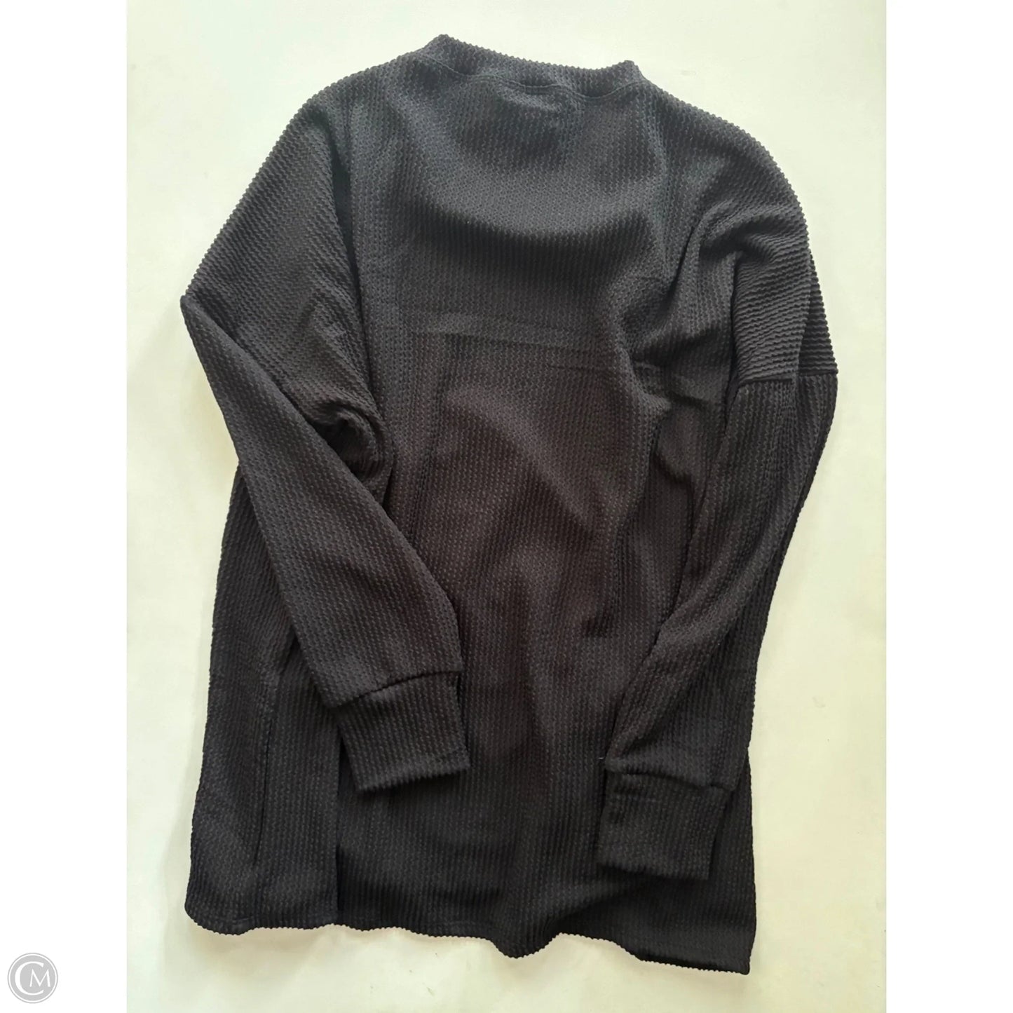 Top Long Sleeve By Cmc In Black, Size: S