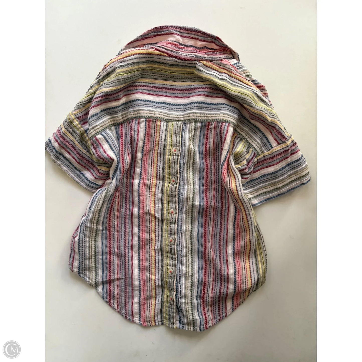 Top Short Sleeve By Pilcro In Multi-colored, Size: Xl