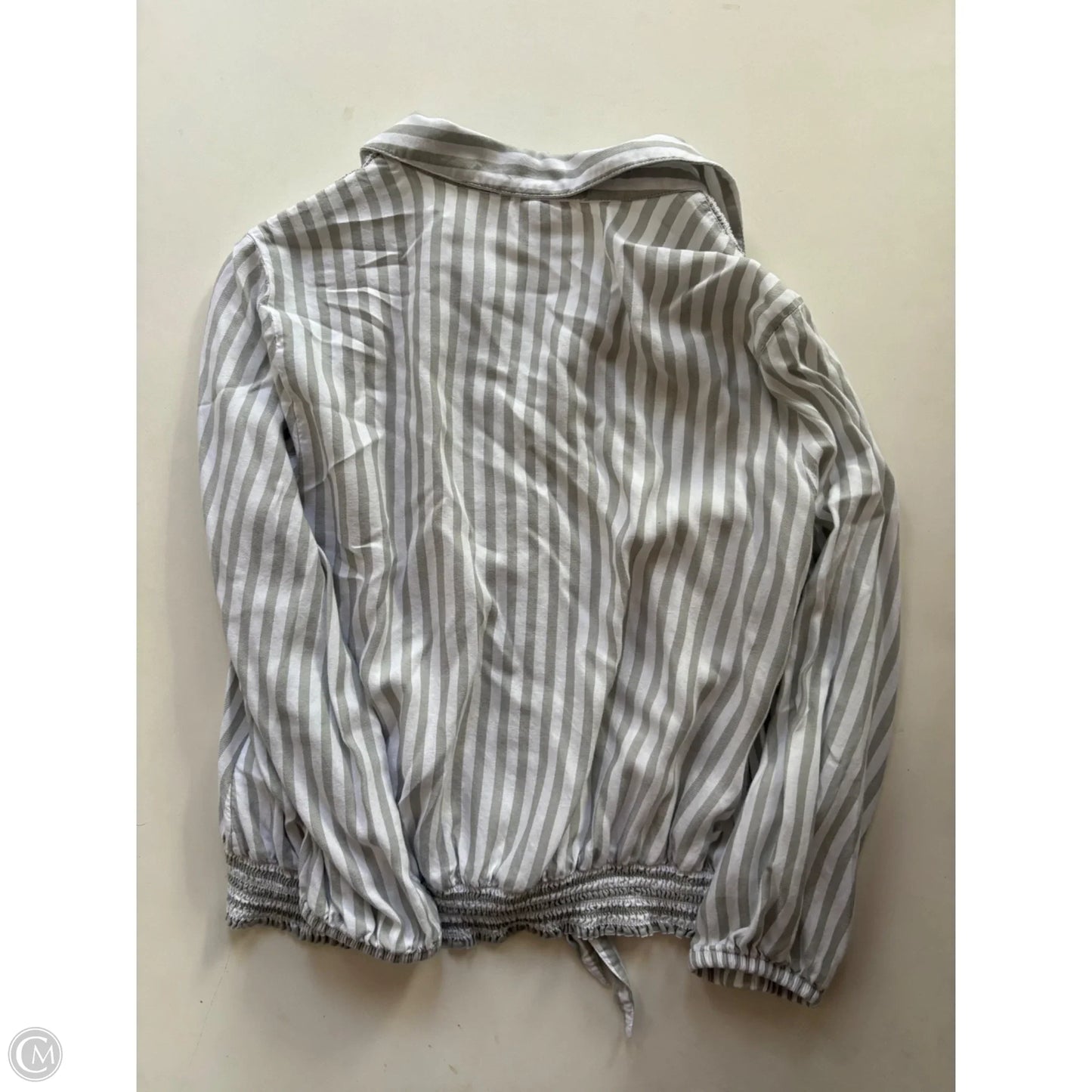 Top Long Sleeve By Beachlunchlounge In Striped Pattern, Size: M