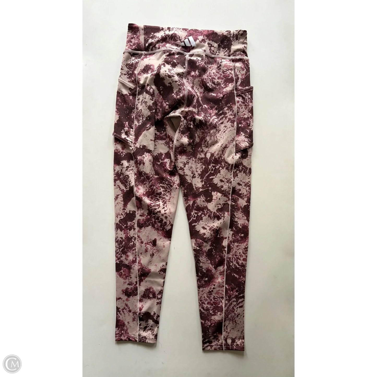 Athletic Leggings By Adidas In Brown, Size: M