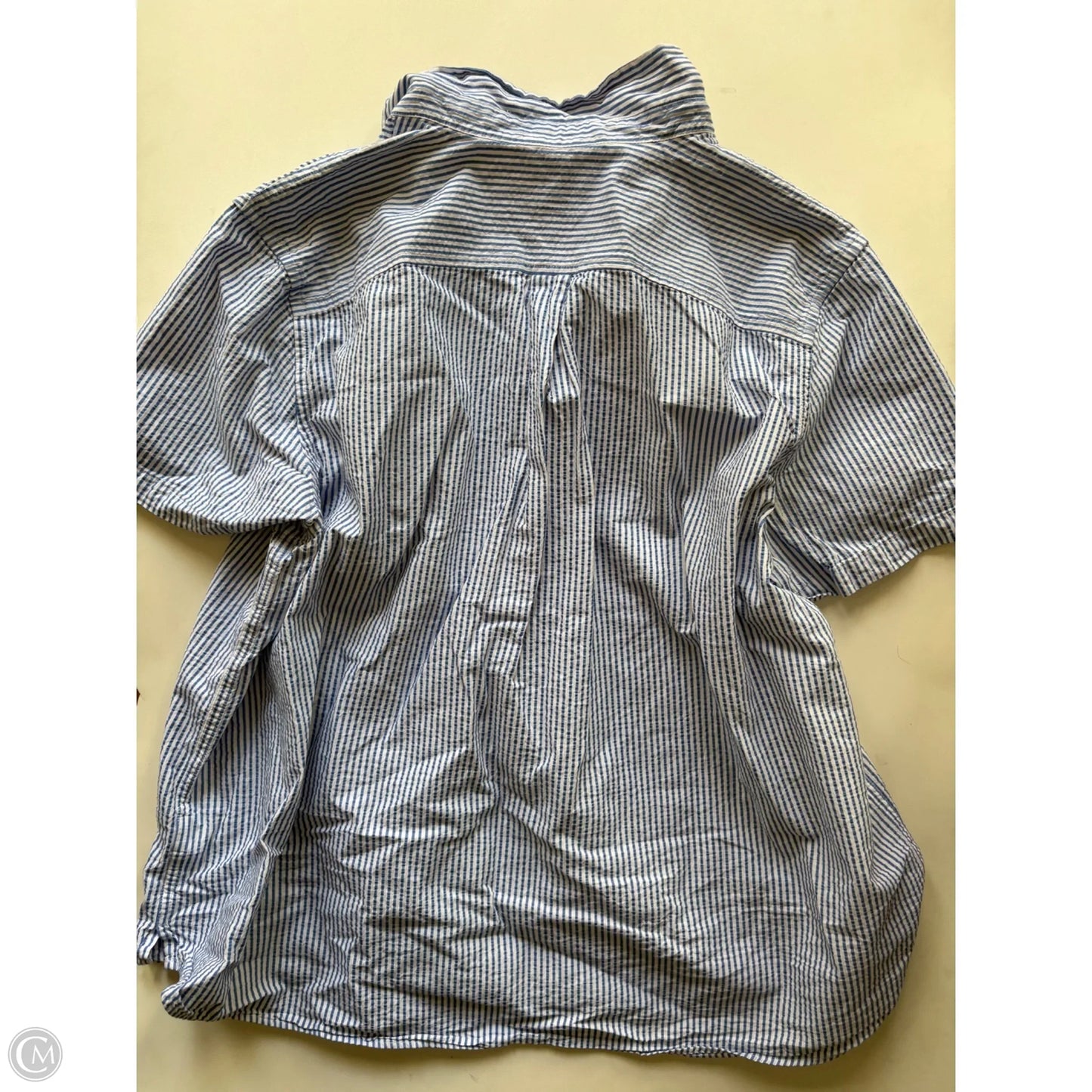 Top Short Sleeve By L.l. Bean In Striped Pattern, Size: 2x