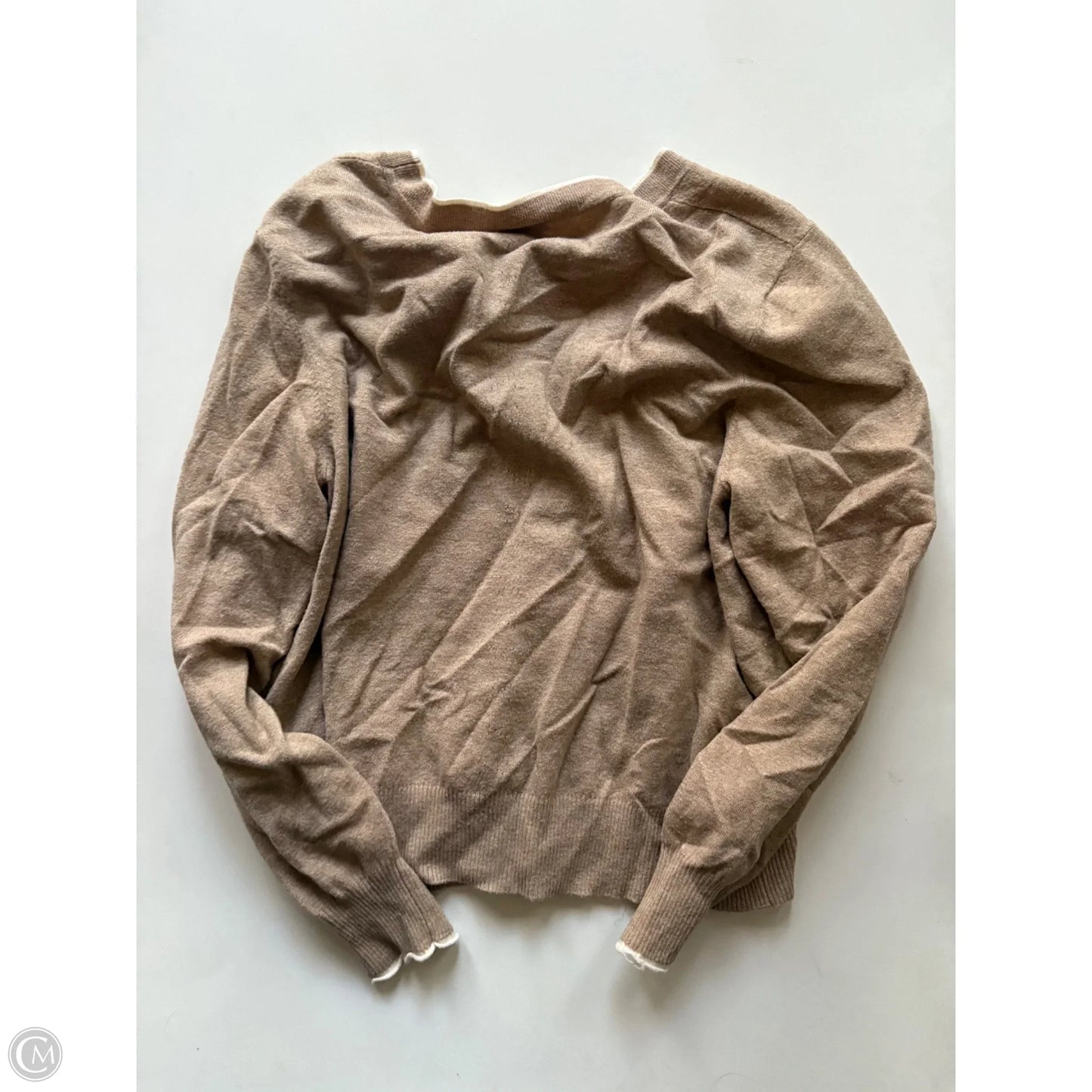 Sweater Cardigan By Scotch & Soda In Tan, Size: L
