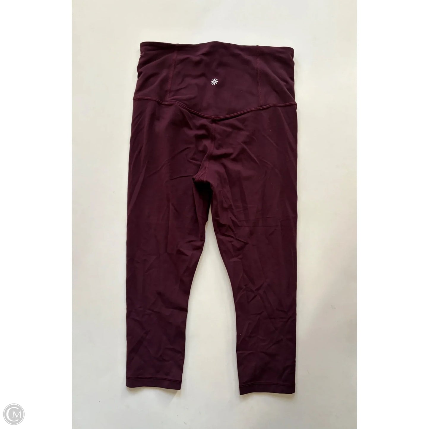 Athletic Leggings By Athleta In Maroon, Size: S