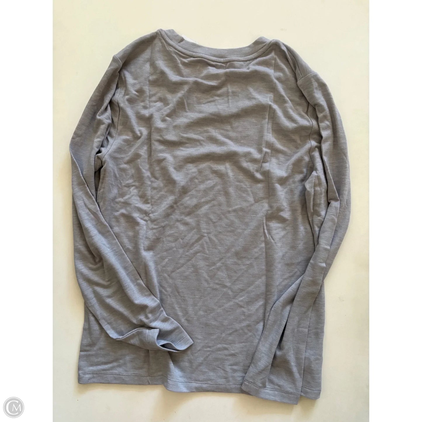 Top Long Sleeve By Loft In Grey, Size: 2x