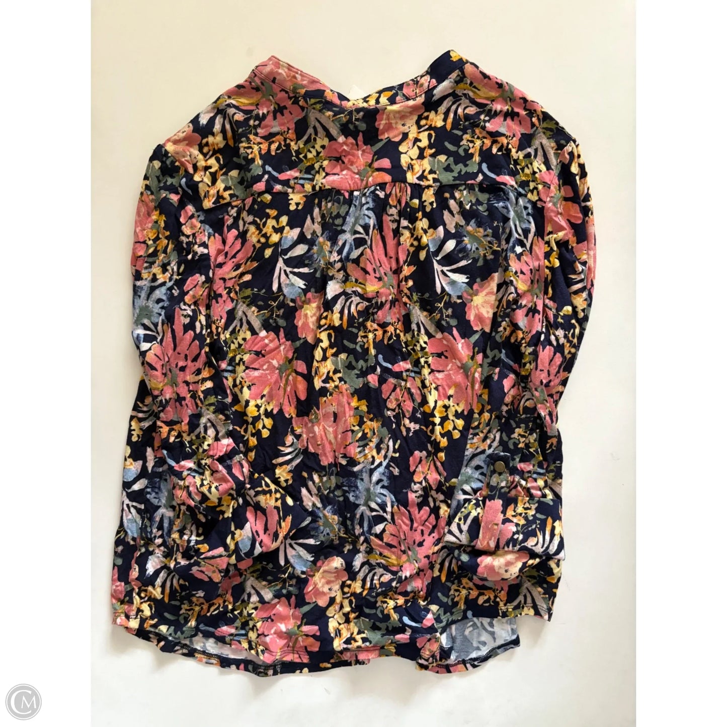 Top Long Sleeve By New Directions In Floral Print, Size: Xlp