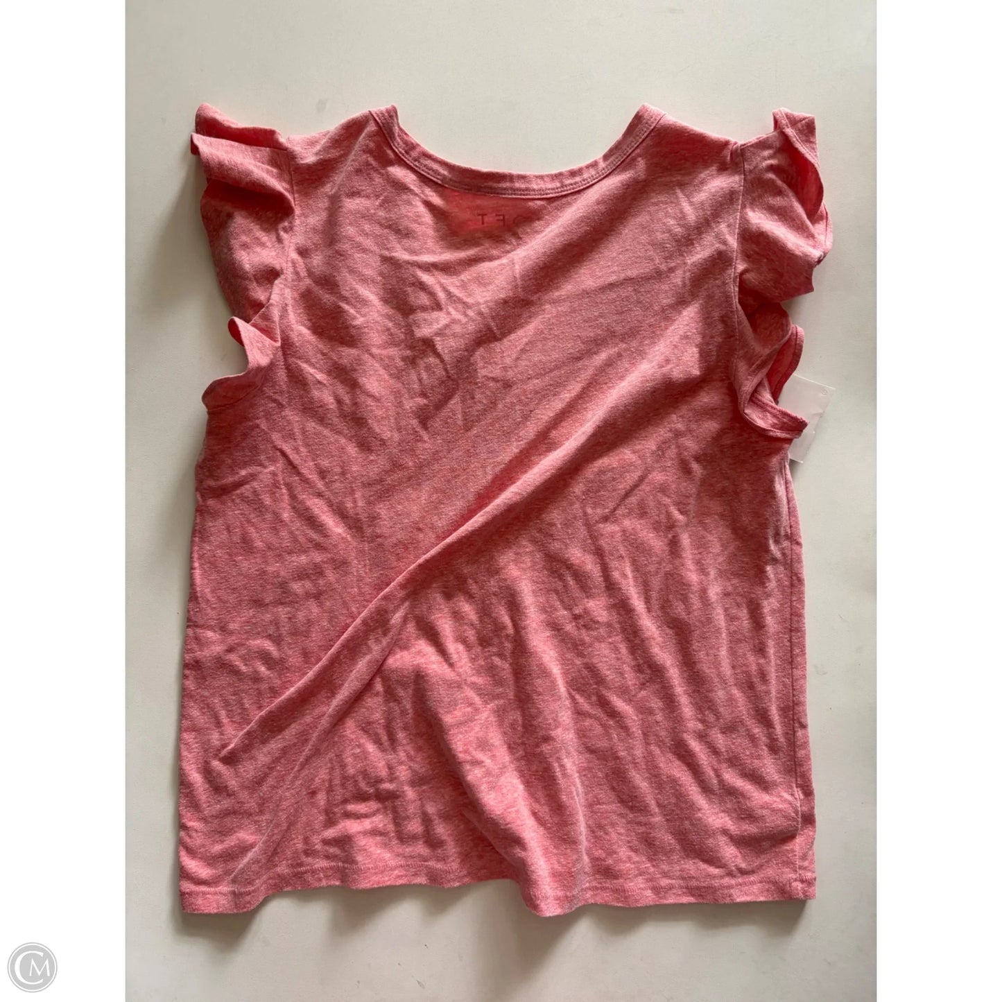 Top Short Sleeve By Loft In Orange, Size: M