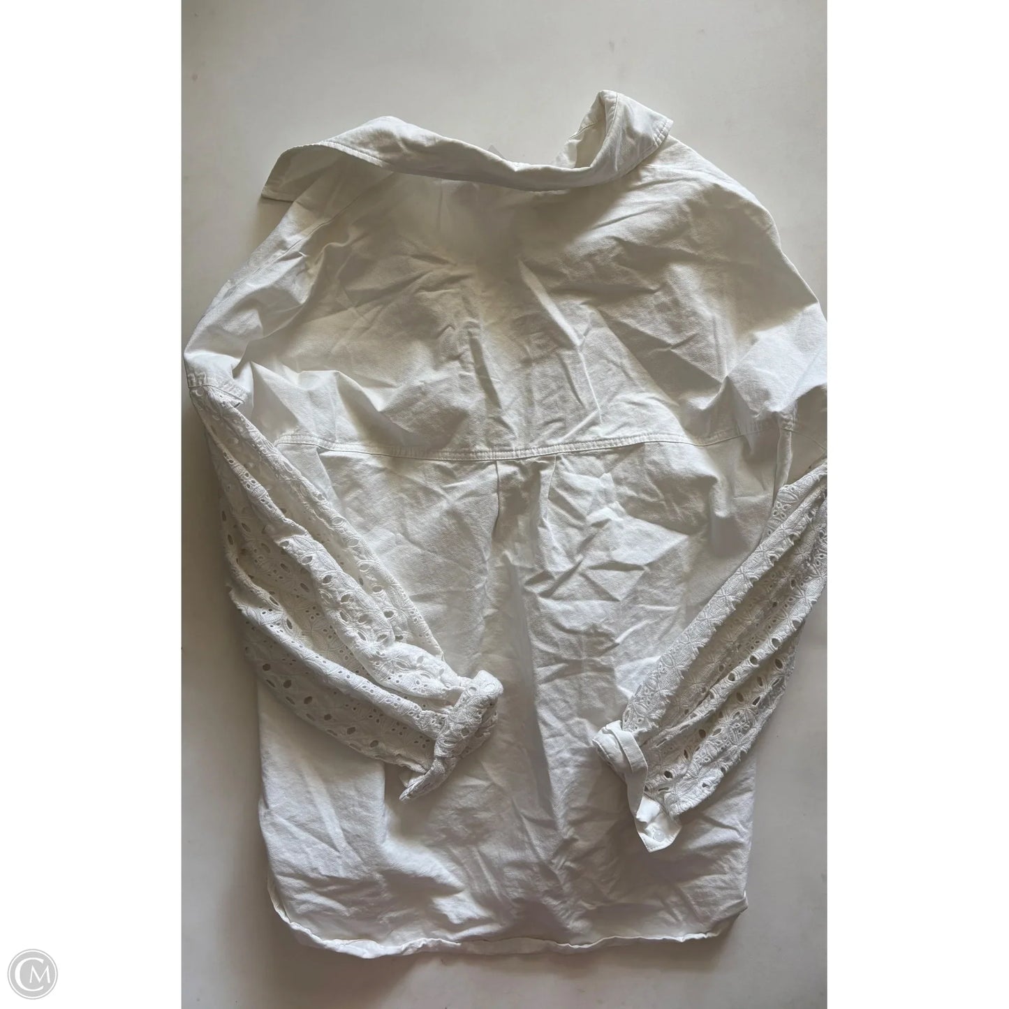 Top Long Sleeve By Oli & Hali In White, Size: L