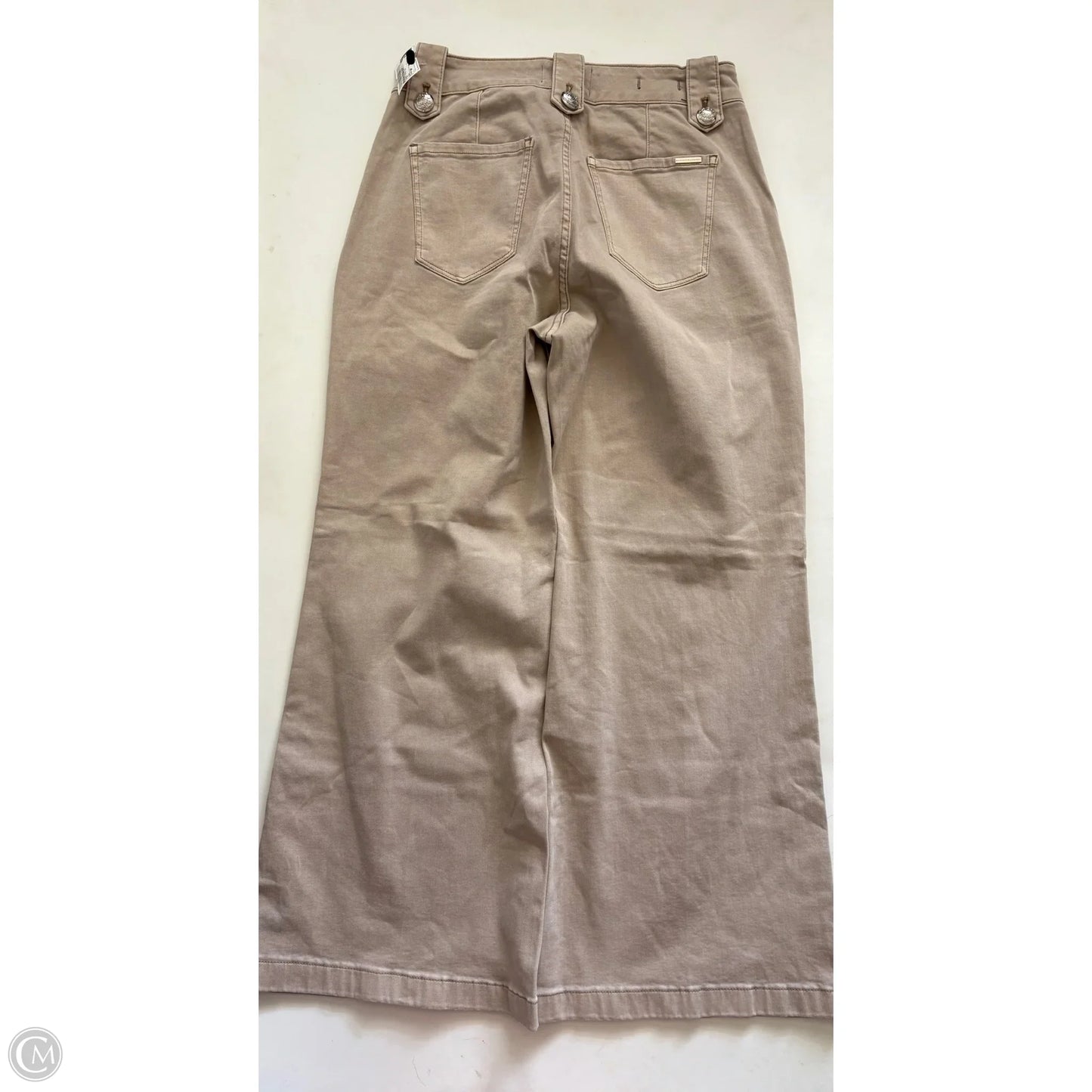 Jeans Wide Leg By White House Black Market In Tan, Size: 6p
