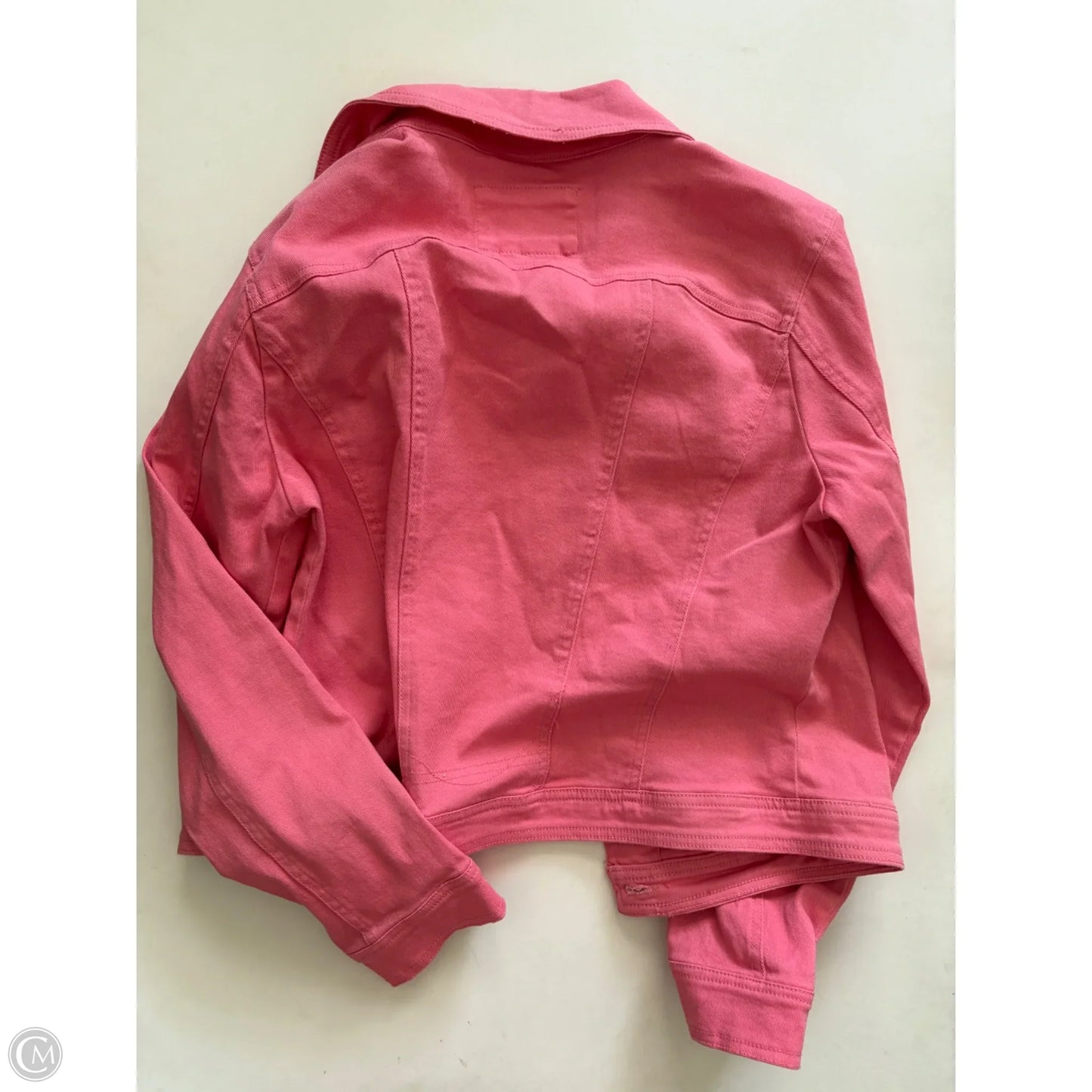 Jacket Denim By Live A Little In Pink, Size: L